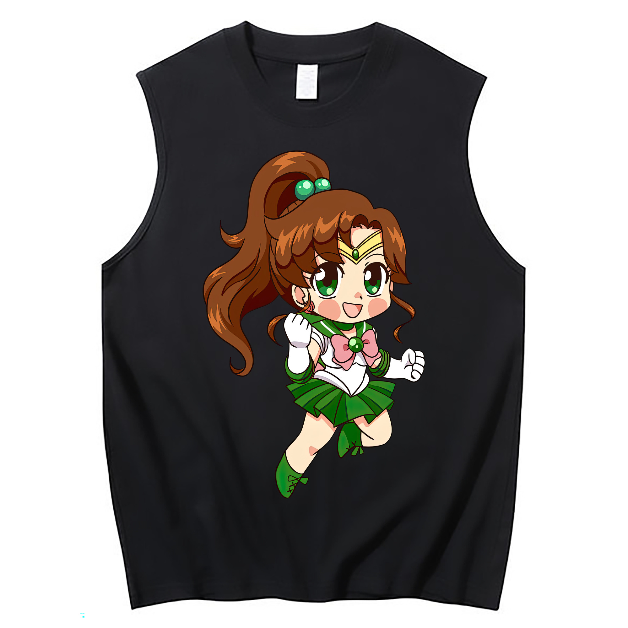 （画像用） 美少女戦士セーラームーン 木野 まこと きの まこと Sailor Moon Kino Makoto （セーラージュピター；Sailor Jupiter） コットン100％タンクトップ（フロントプリント）
