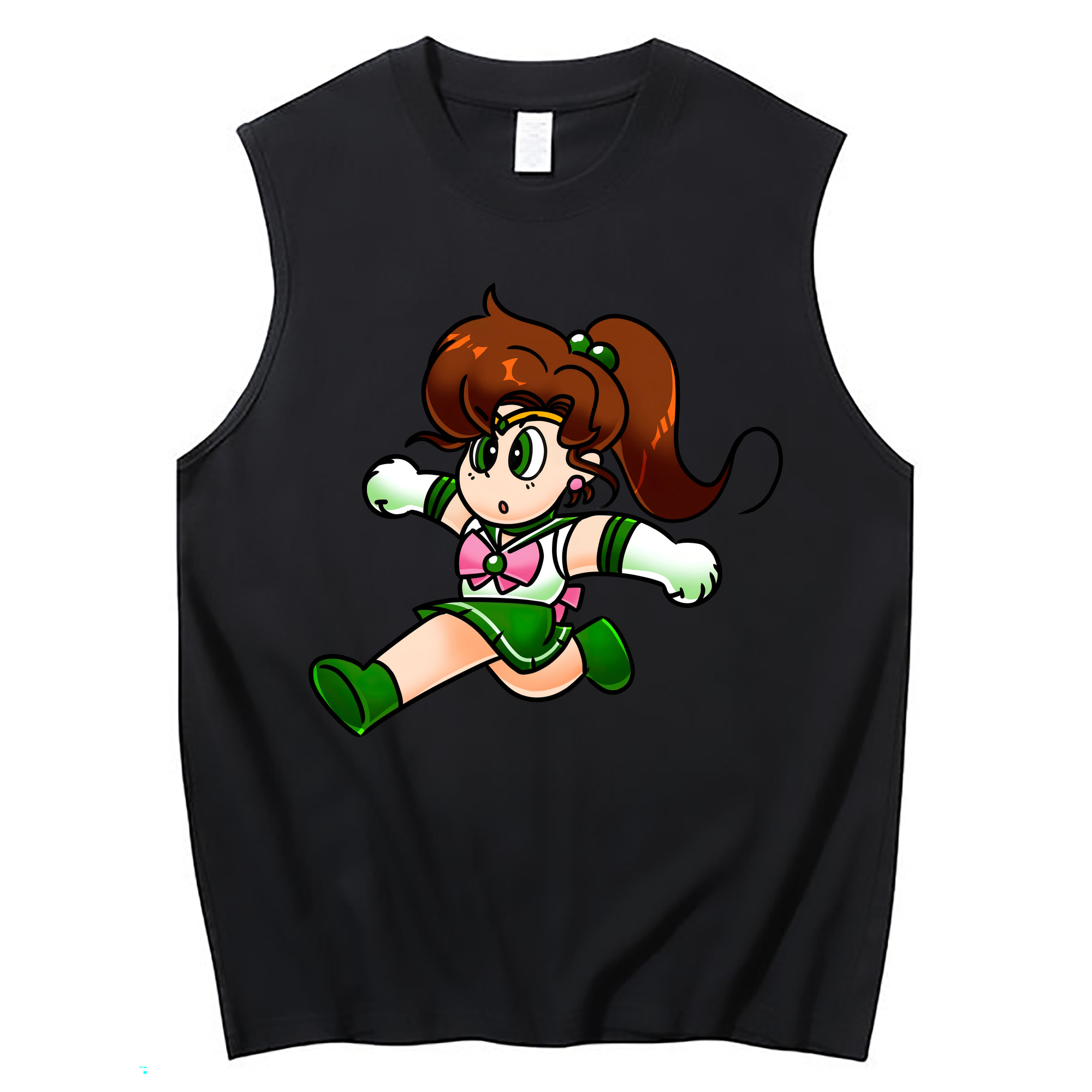（画像用） 美少女戦士セーラームーン 木野 まこと きの まこと Sailor Moon Kino Makoto （セーラージュピター；Sailor Jupiter） コットン100％タンクトップ（フロントプリント）