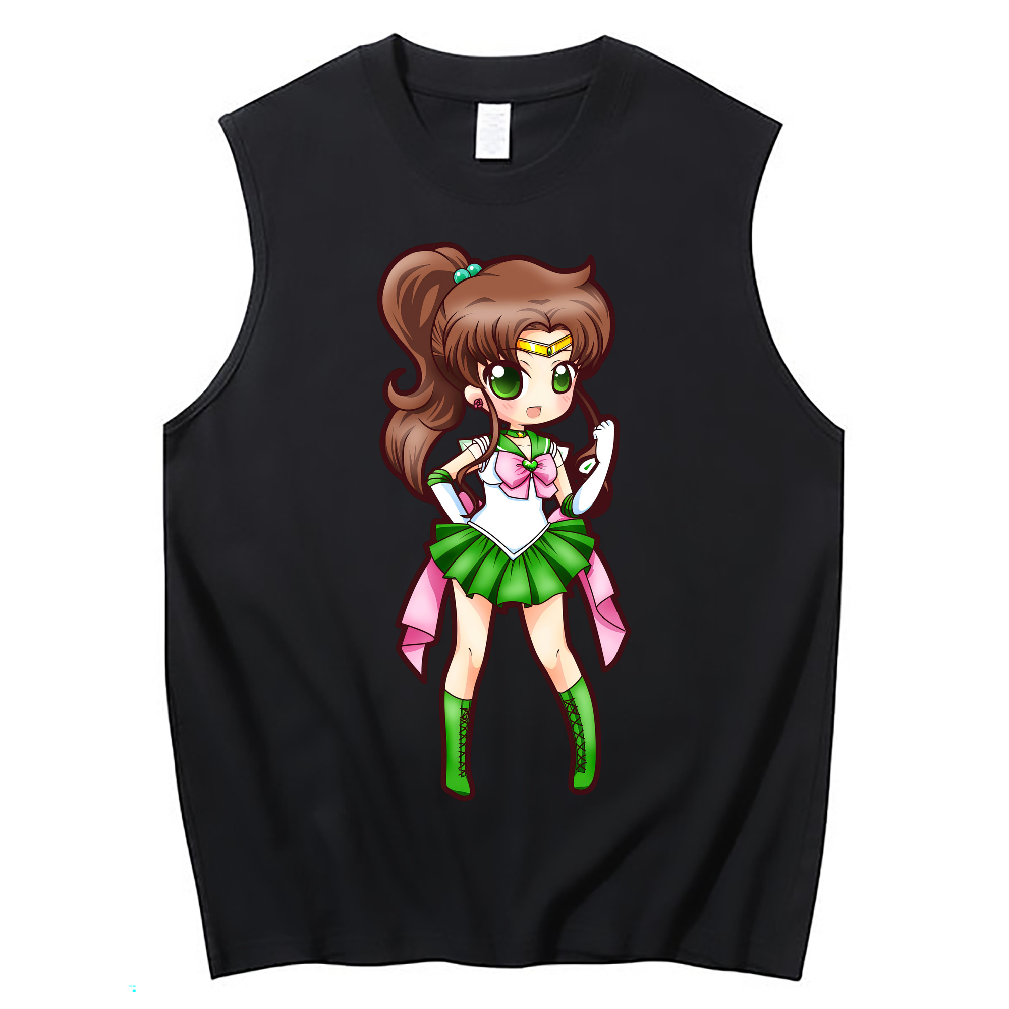 （画像用） 美少女戦士セーラームーン 木野 まこと きの まこと Sailor Moon Kino Makoto （セーラージュピター；Sailor Jupiter） コットン100％タンクトップ（フロントプリント）