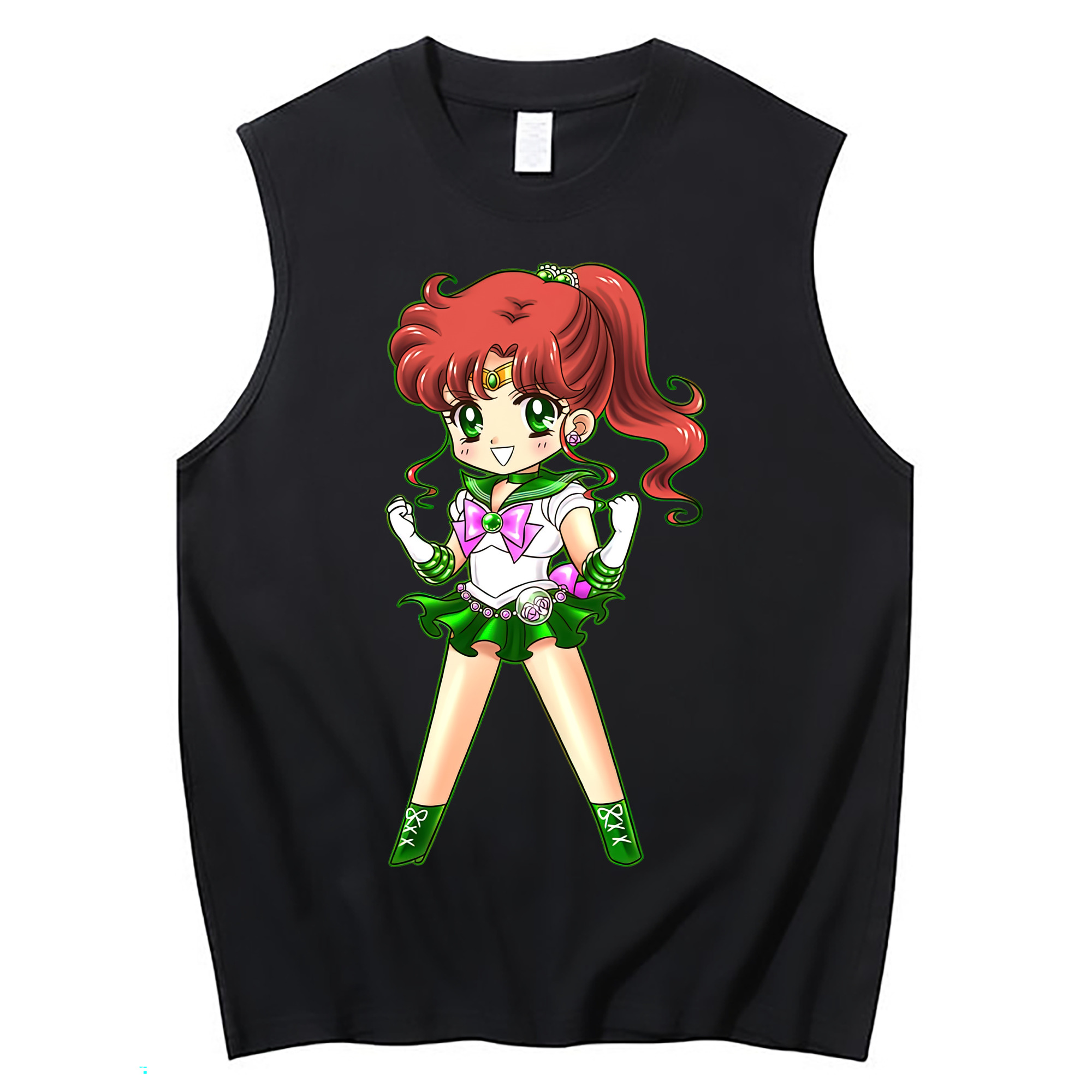 （画像用） 美少女戦士セーラームーン 木野 まこと きの まこと Sailor Moon Kino Makoto （セーラージュピター；Sailor Jupiter） コットン100％タンクトップ（フロントプリント）