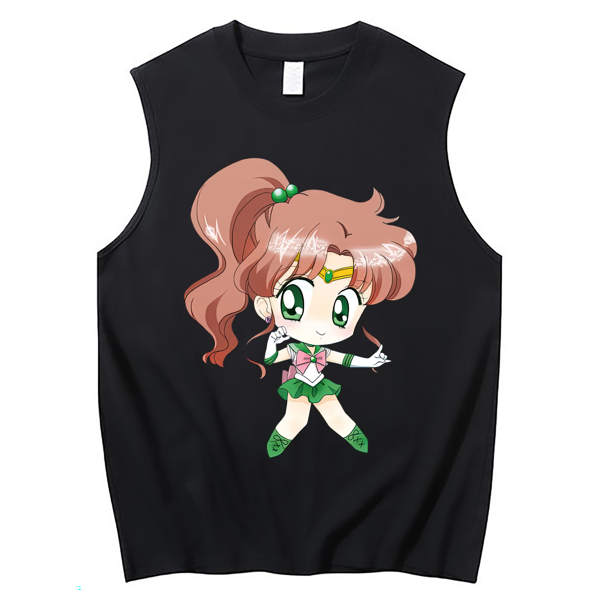 （画像用） 美少女戦士セーラームーン 木野 まこと きの まこと Sailor Moon Kino Makoto （セーラージュピター；Sailor Jupiter） コットン100％タンクトップ（フロントプリント）