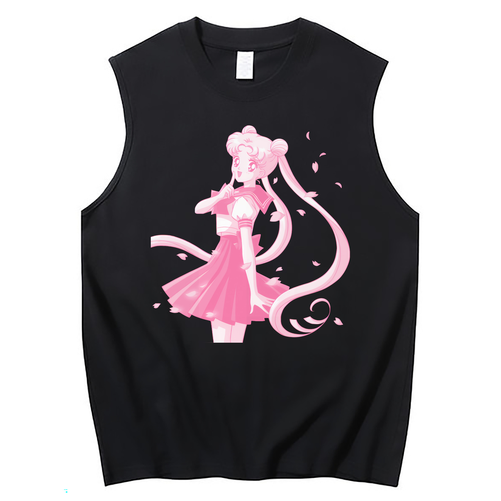 （画像用） 美少女戦士セーラームーン 愛野 美奈子 あいの みなこ Sailor Moon Aino Minako コットン100％タンクトップ（フロントプリント）