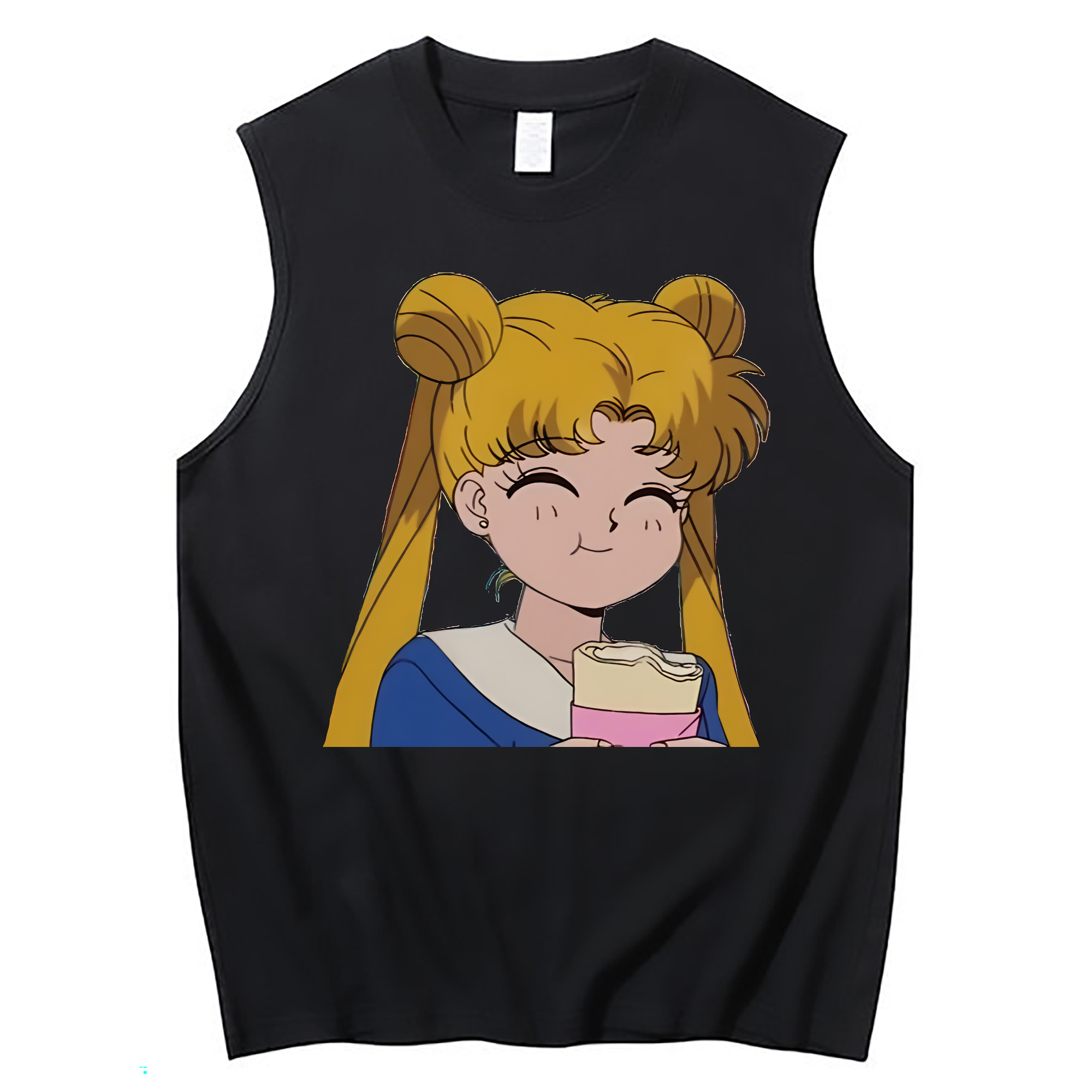（画像用） 美少女戦士セーラームーン 愛野 美奈子 あいの みなこ Sailor Moon Aino Minako コットン100％タンクトップ（フロントプリント）