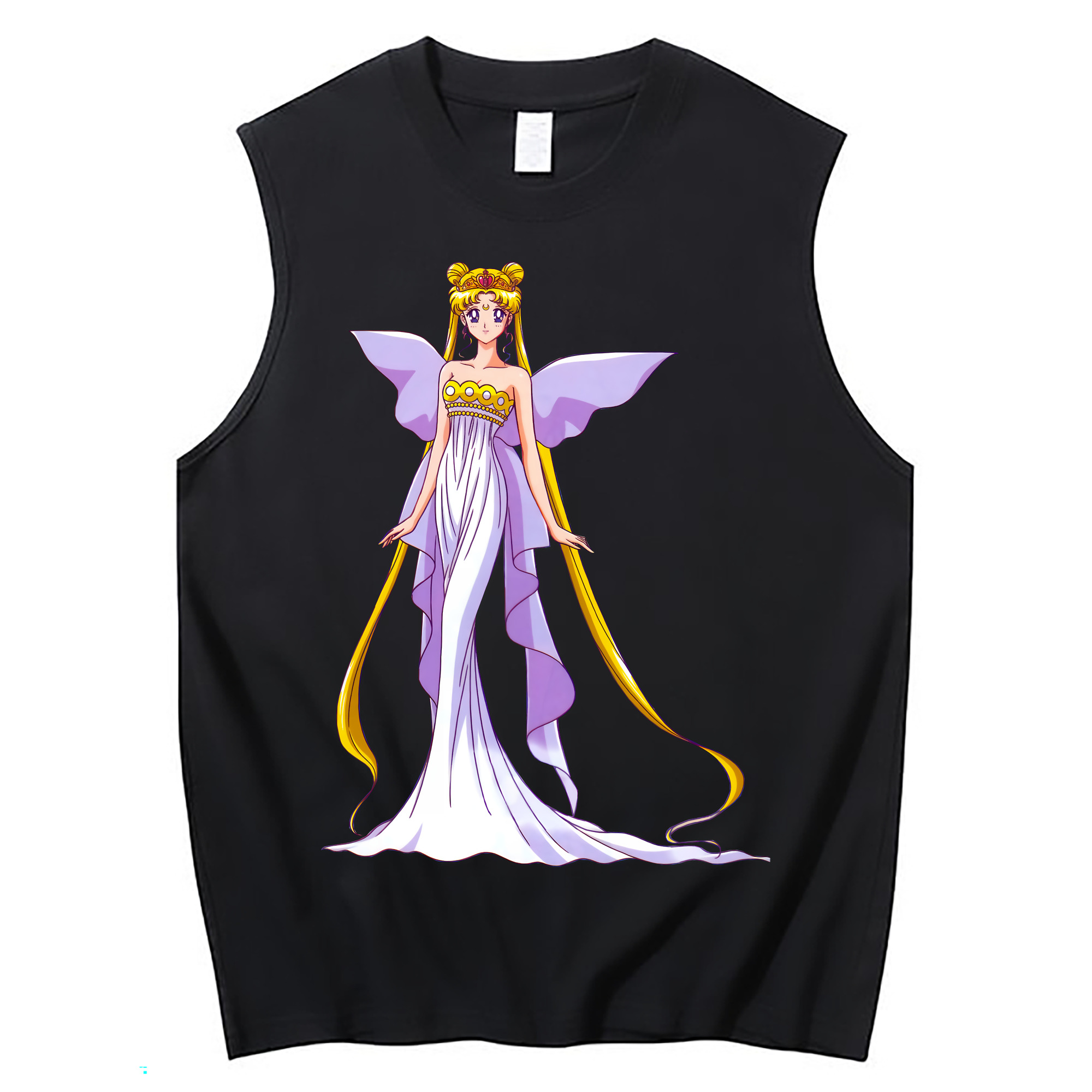 （画像用） 美少女戦士セーラームーン 愛野 美奈子 あいの みなこ Sailor Moon Aino Minako コットン100％タンクトップ（フロントプリント）