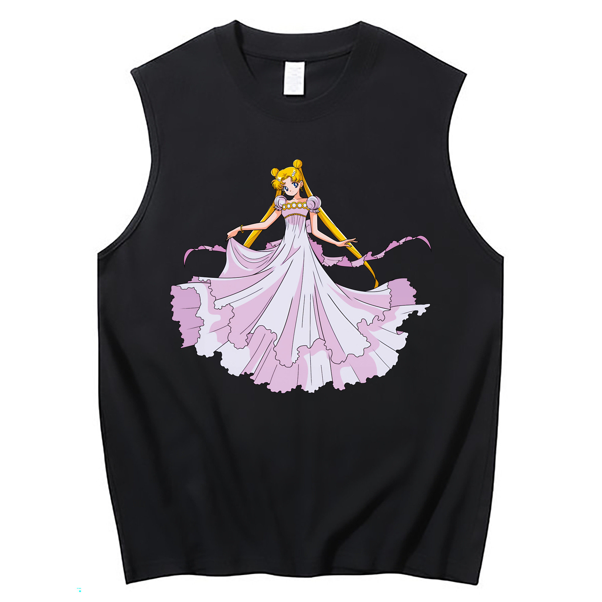 （画像用） 美少女戦士セーラームーン 愛野 美奈子 あいの みなこ Sailor Moon Aino Minako コットン100％タンクトップ（フロントプリント）
