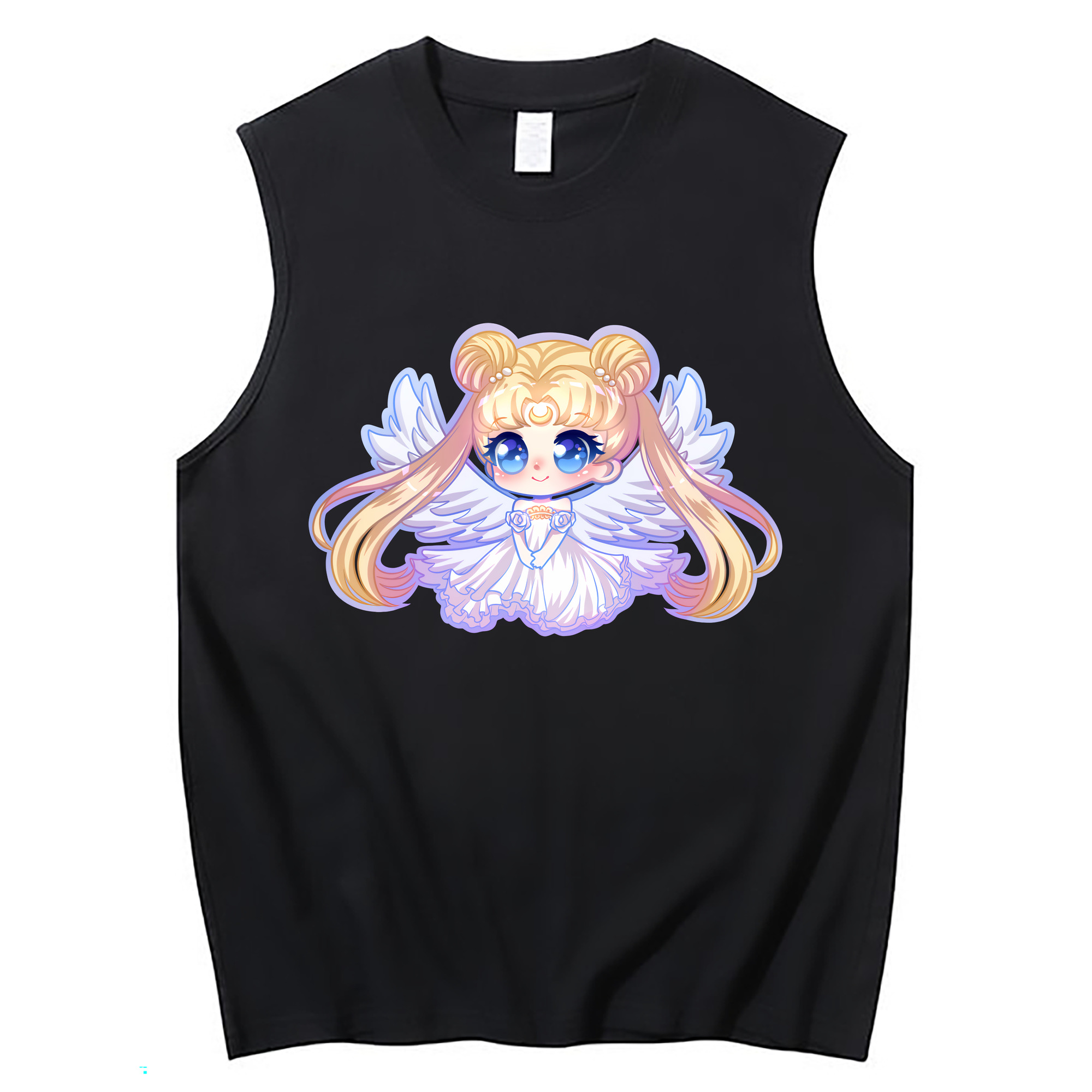 （画像用） 美少女戦士セーラームーン 愛野 美奈子 あいの みなこ Sailor Moon Aino Minako コットン100％タンクトップ（フロントプリント）