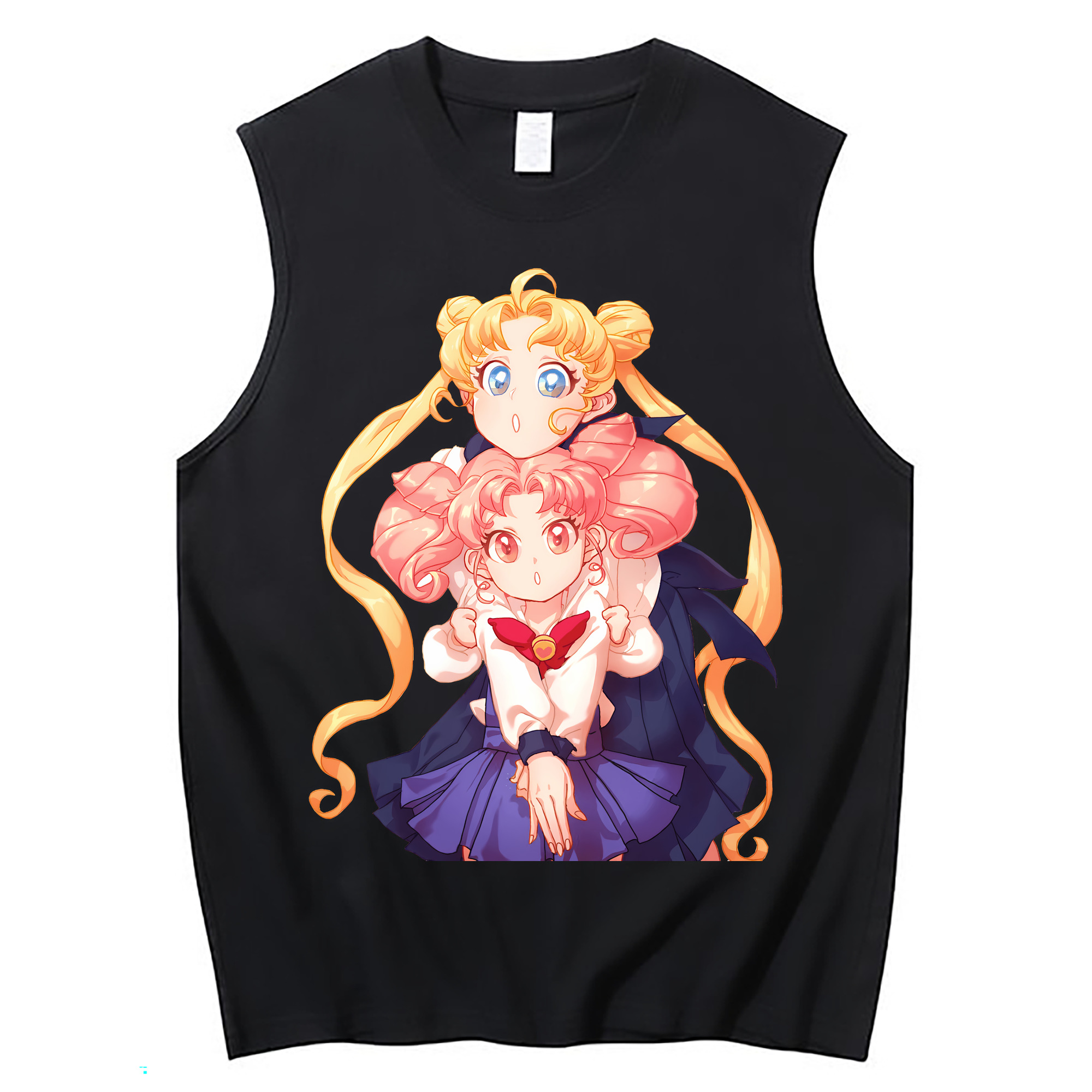 （画像用） 美少女戦士セーラームーン 愛野 美奈子 あいの みなこ Sailor Moon Aino Minako コットン100％タンクトップ（フロントプリント）