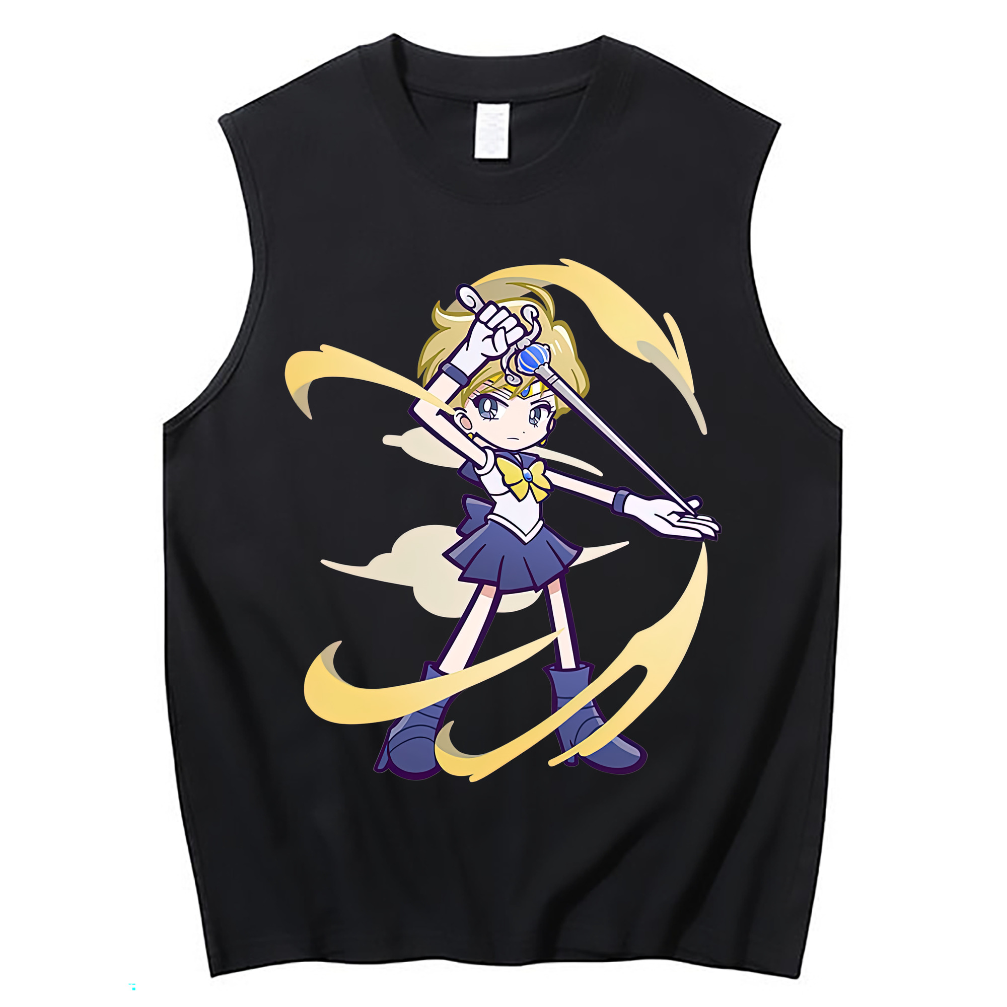（画像用） 美少女戦士セーラームーン 天王はるか Sailor Moon Tenoh Haruka コットン100％タンクトップ（フロントプリント）