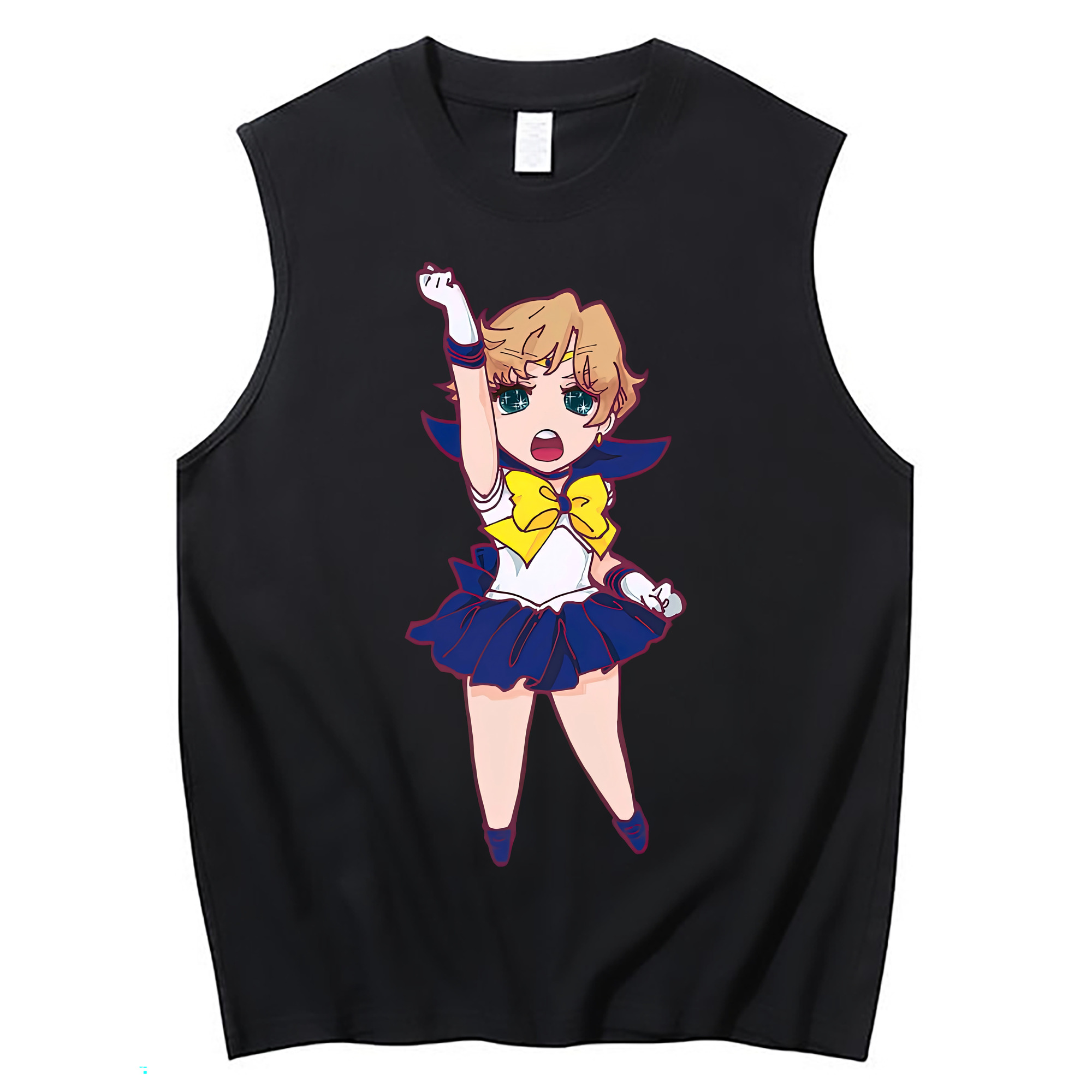 （画像用） 美少女戦士セーラームーン 天王はるか Sailor Moon Tenoh Haruka コットン100％タンクトップ（フロントプリント）