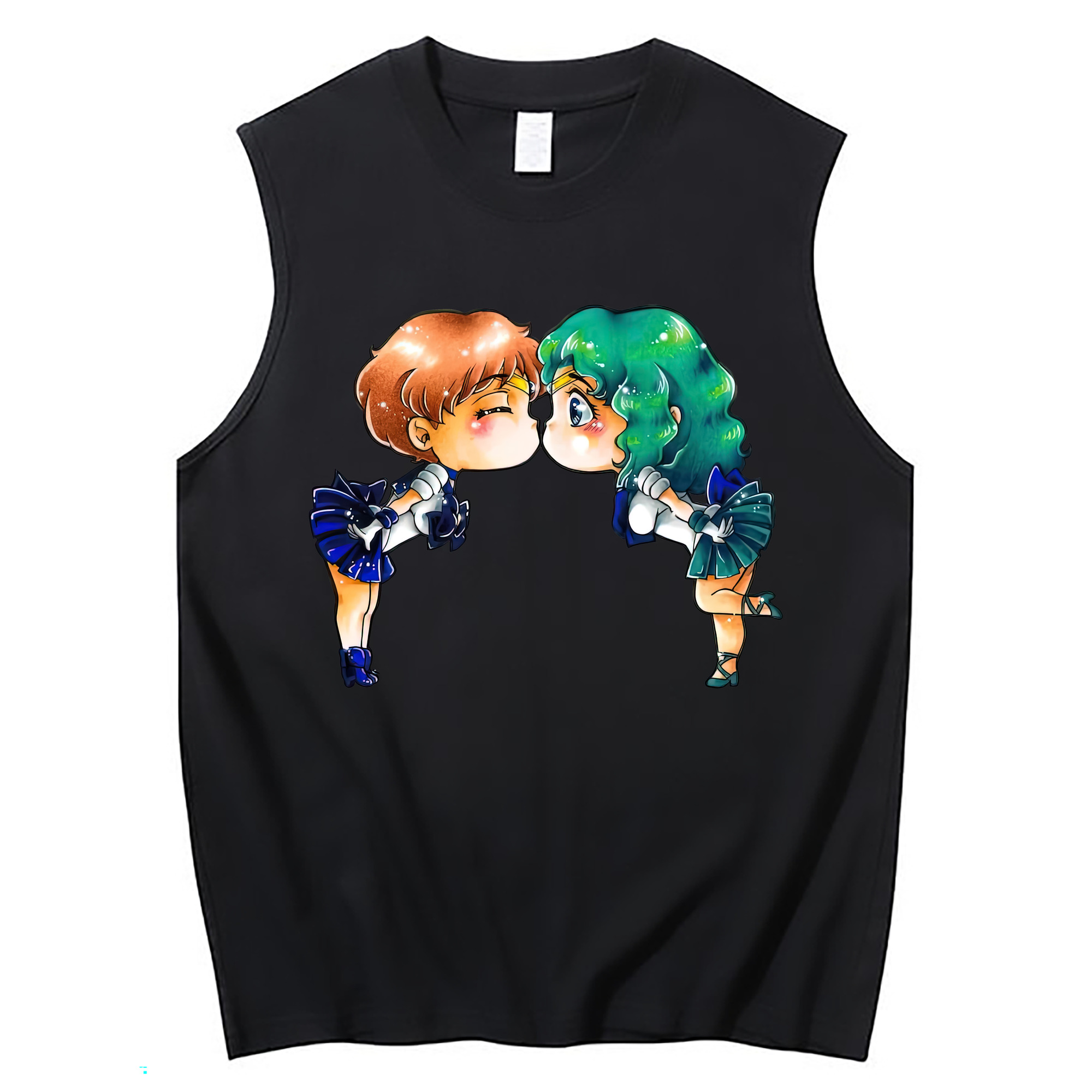 （画像用） 美少女戦士セーラームーン 天王はるか Sailor Moon Tenoh Haruka コットン100％タンクトップ（フロントプリント）