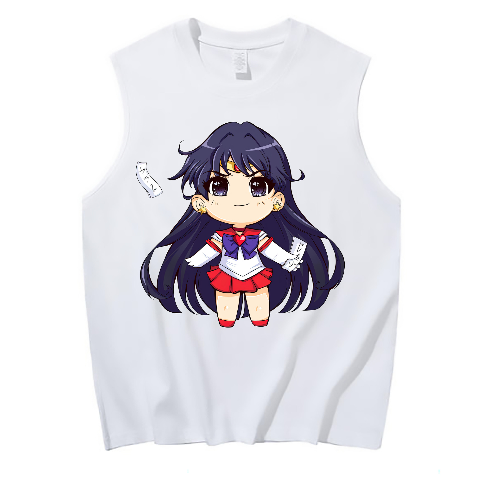 （画像用） 美少女戦士セーラームーン 火野レイ ひの レイ Sailor Moon Hino Rei （セーラーマーズ,Sailor Mars） コットン100％タンクトップ（フロントプリント）