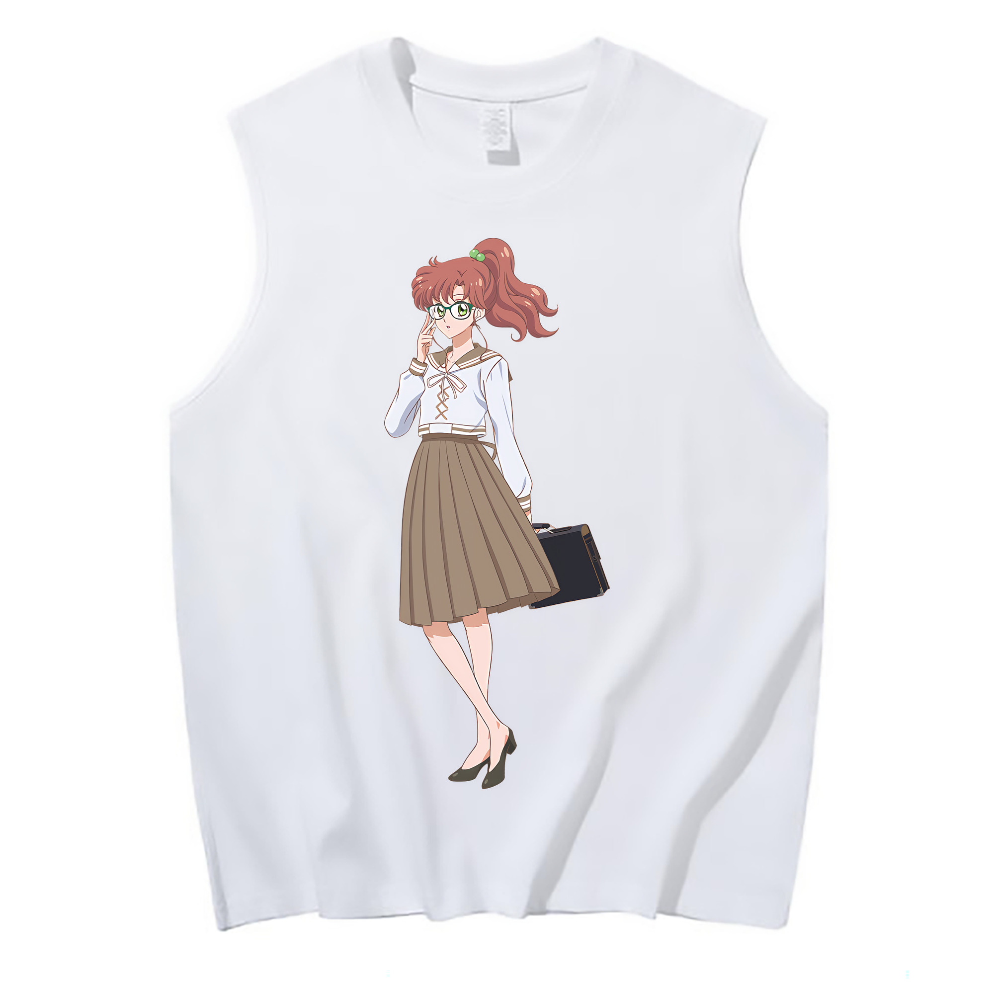 （画像用） 美少女戦士セーラームーン 木野 まこと きの まこと Sailor Moon Kino Makoto （セーラージュピター；Sailor Jupiter） コットン100％タンクトップ（フロントプリント）