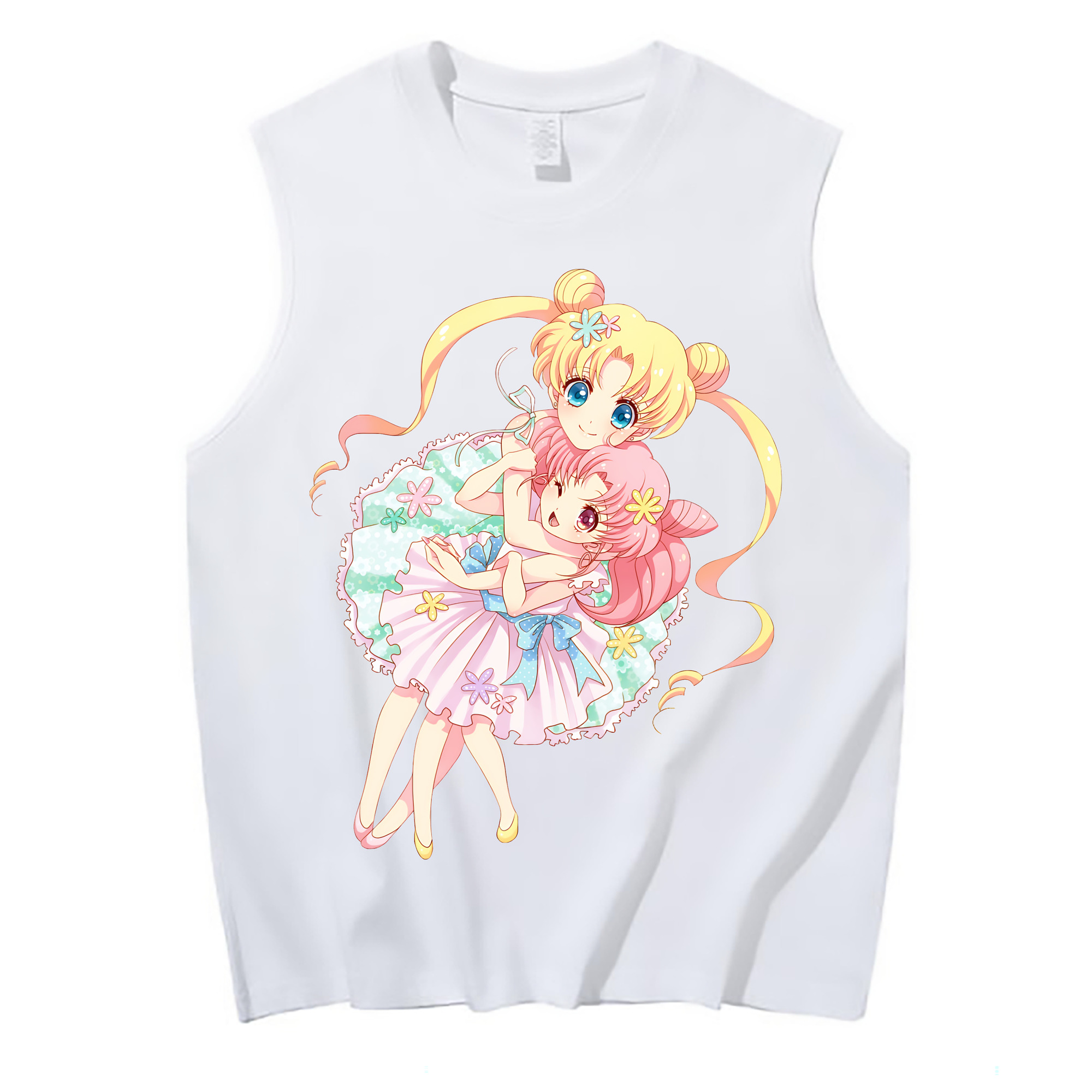 （画像用） 美少女戦士セーラームーン 愛野 美奈子 あいの みなこ Sailor Moon Aino Minako コットン100％タンクトップ（フロントプリント）