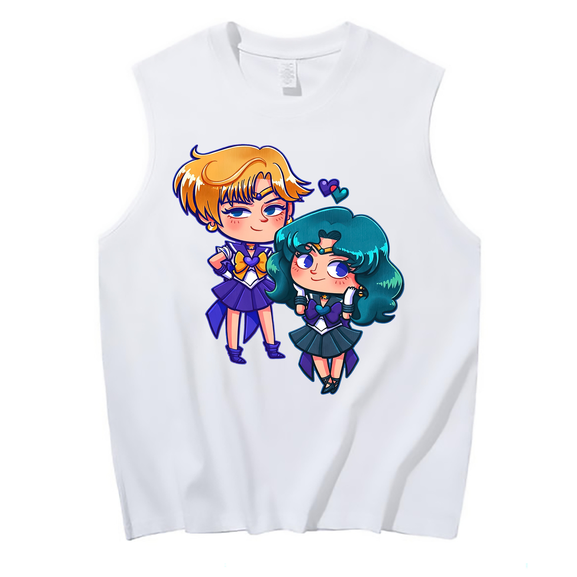 （画像用） 美少女戦士セーラームーン 天王はるか Sailor Moon Tenoh Haruka コットン100％タンクトップ（フロントプリント）