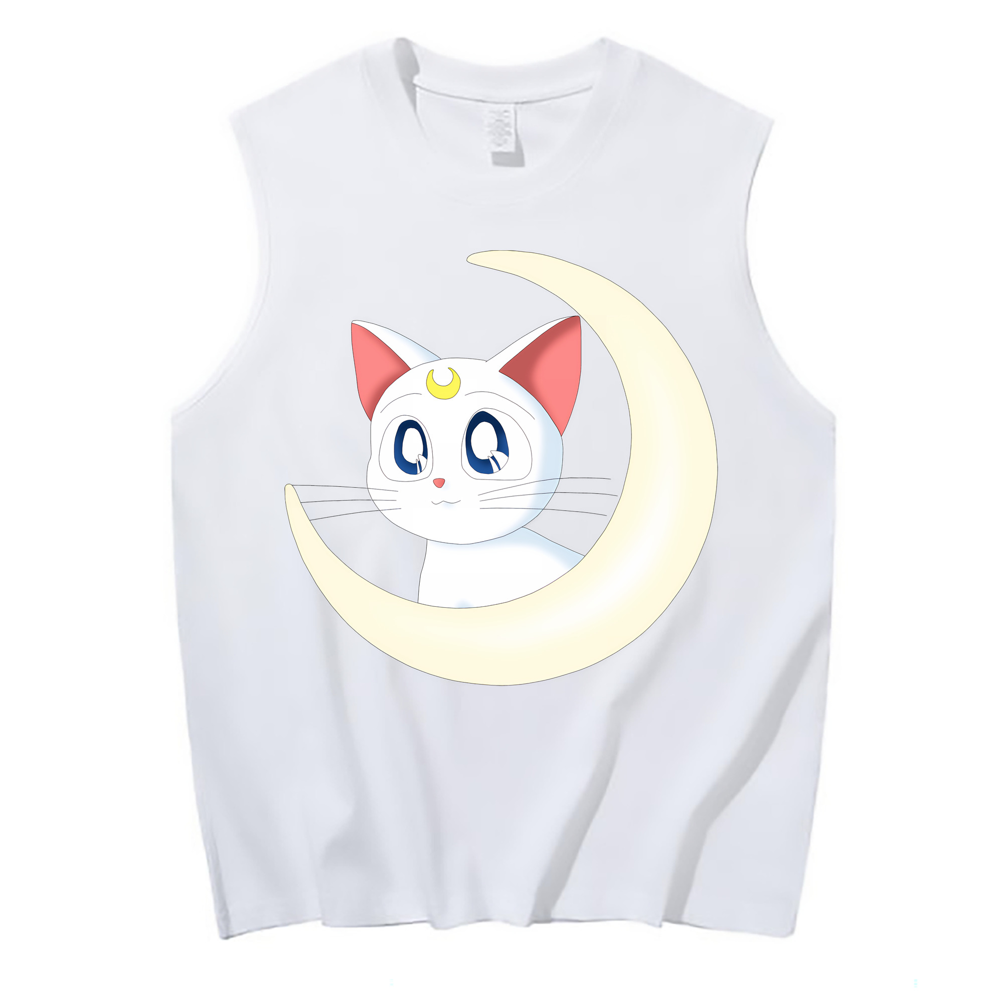 （画像用） 美少女戦士セーラームーン Sailor Moon コットン100％タンクトップ（フロントプリント）