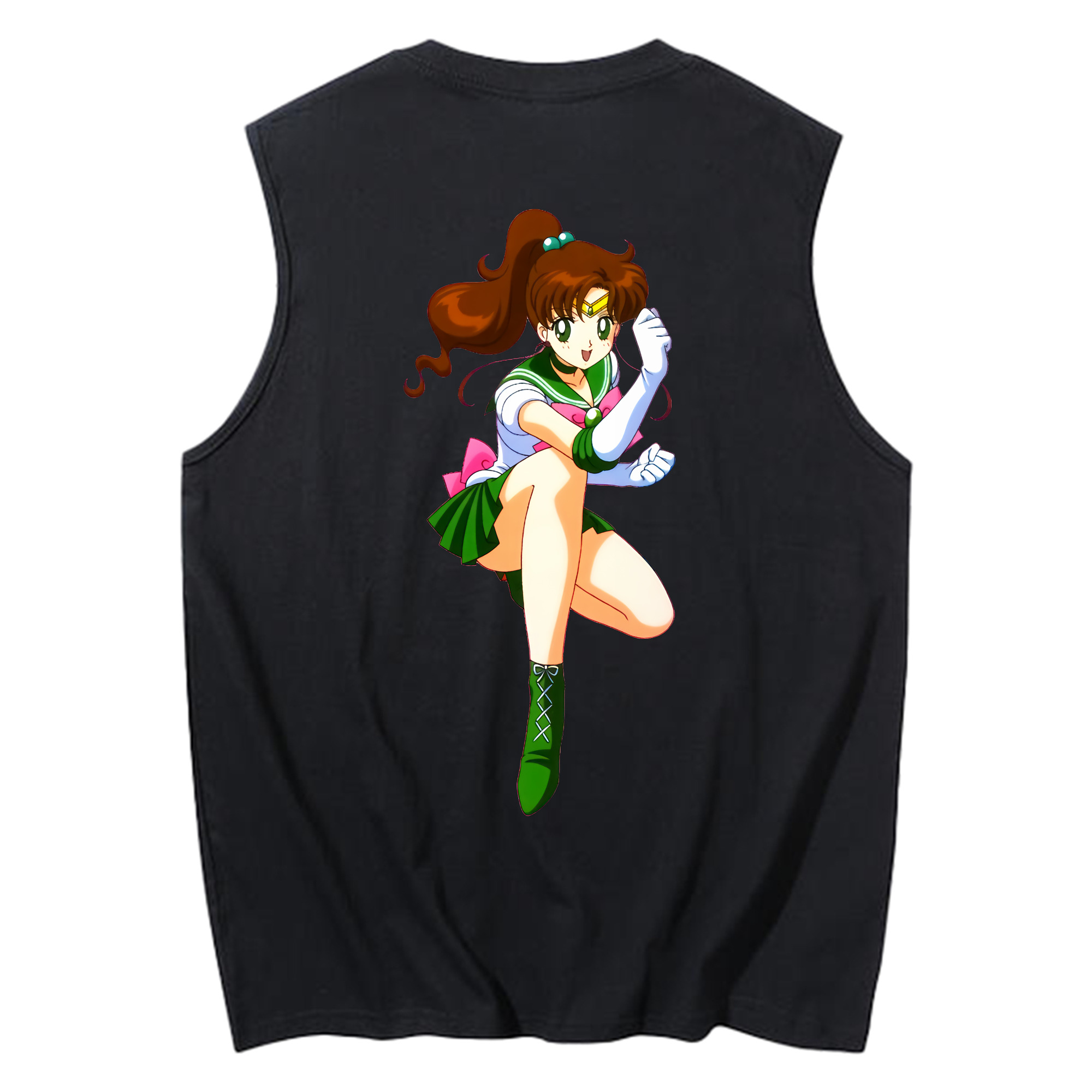 （画像用） 美少女戦士セーラームーン 木野 まこと きの まこと Sailor Moon Kino Makoto （セーラージュピター；Sailor Jupiter） コットン100％タンクトップ（背面プリント）