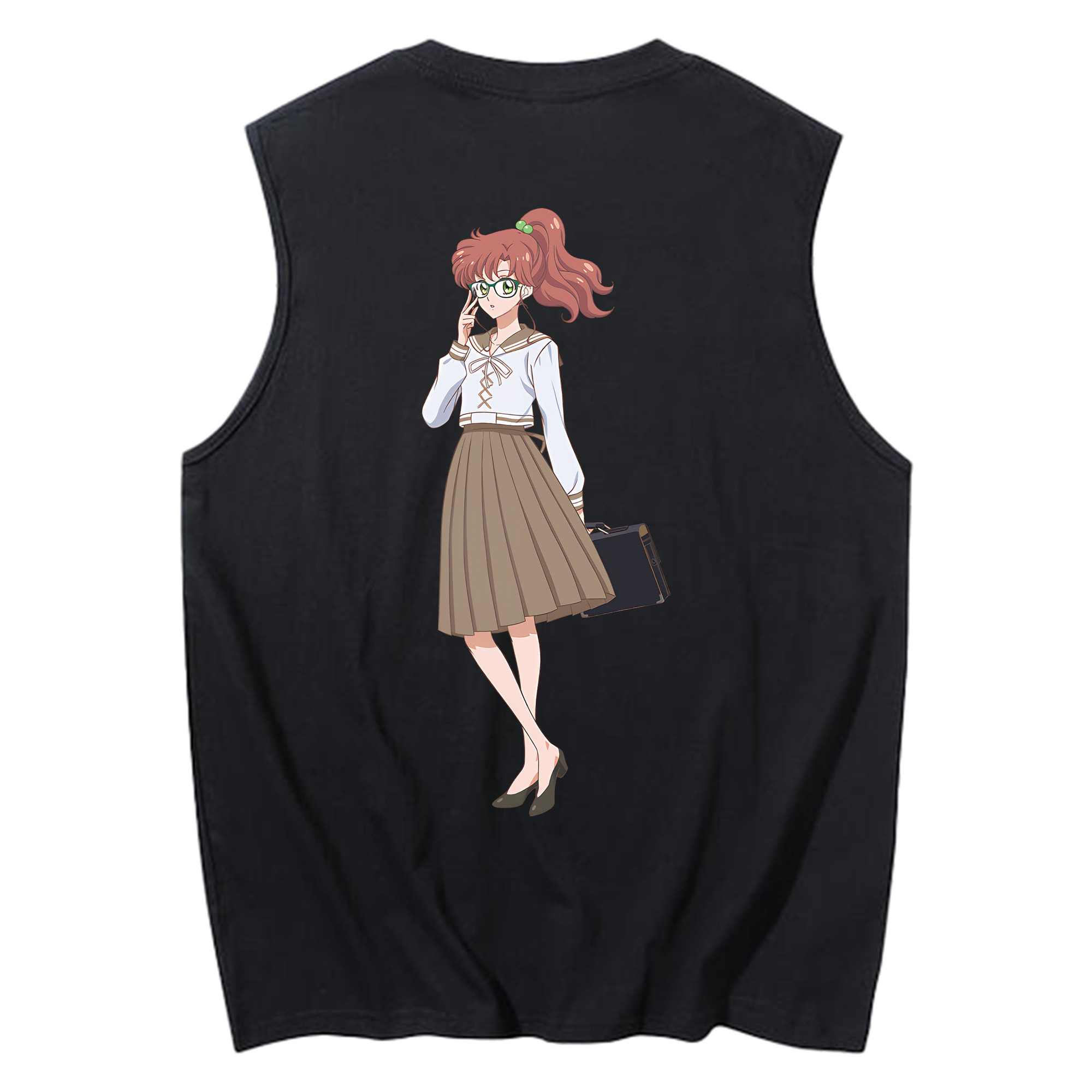 （画像用） 美少女戦士セーラームーン 木野 まこと きの まこと Sailor Moon Kino Makoto （セーラージュピター；Sailor Jupiter） コットン100％タンクトップ（背面プリント）