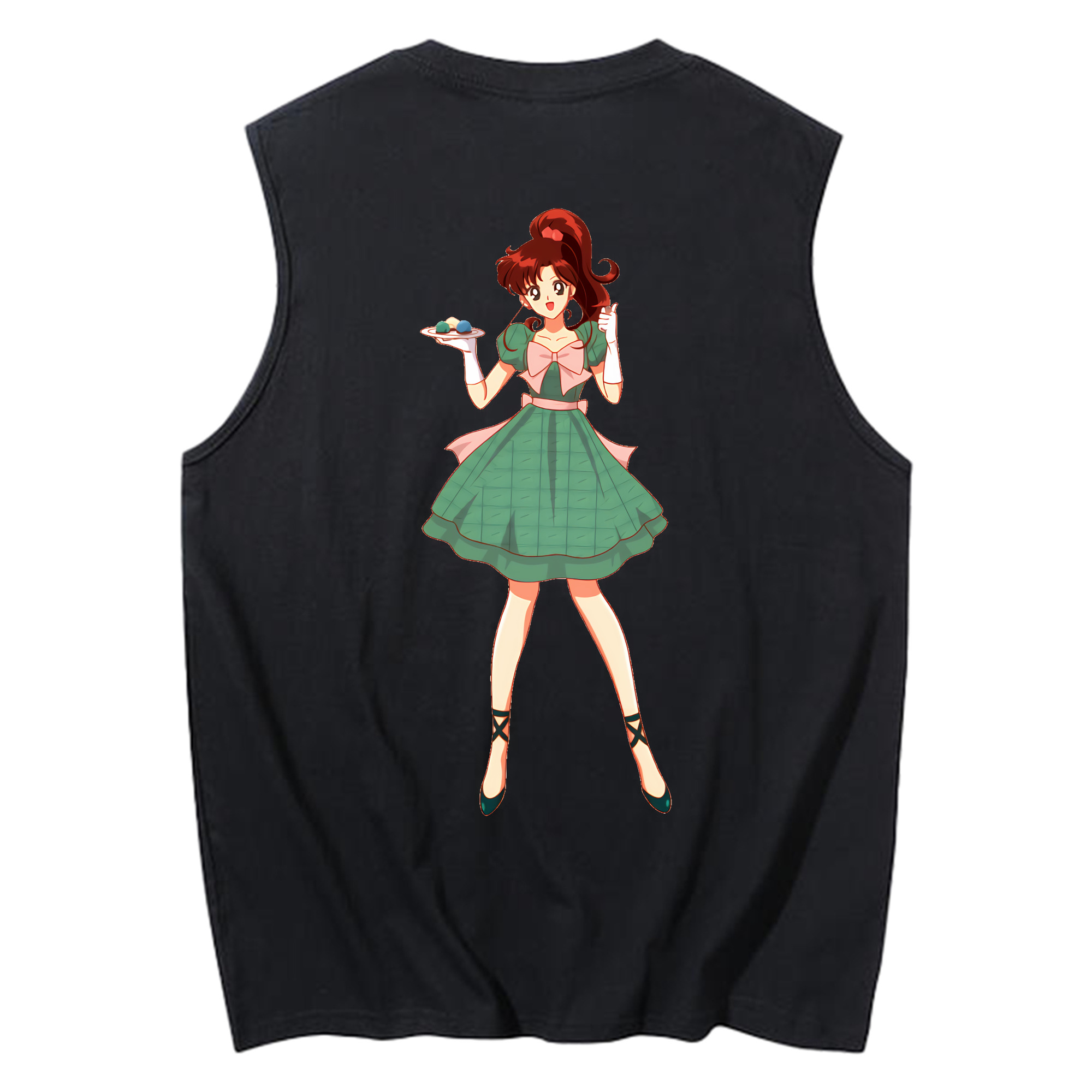 （画像用） 美少女戦士セーラームーン 木野 まこと きの まこと Sailor Moon Kino Makoto （セーラージュピター；Sailor Jupiter） コットン100％タンクトップ（背面プリント）