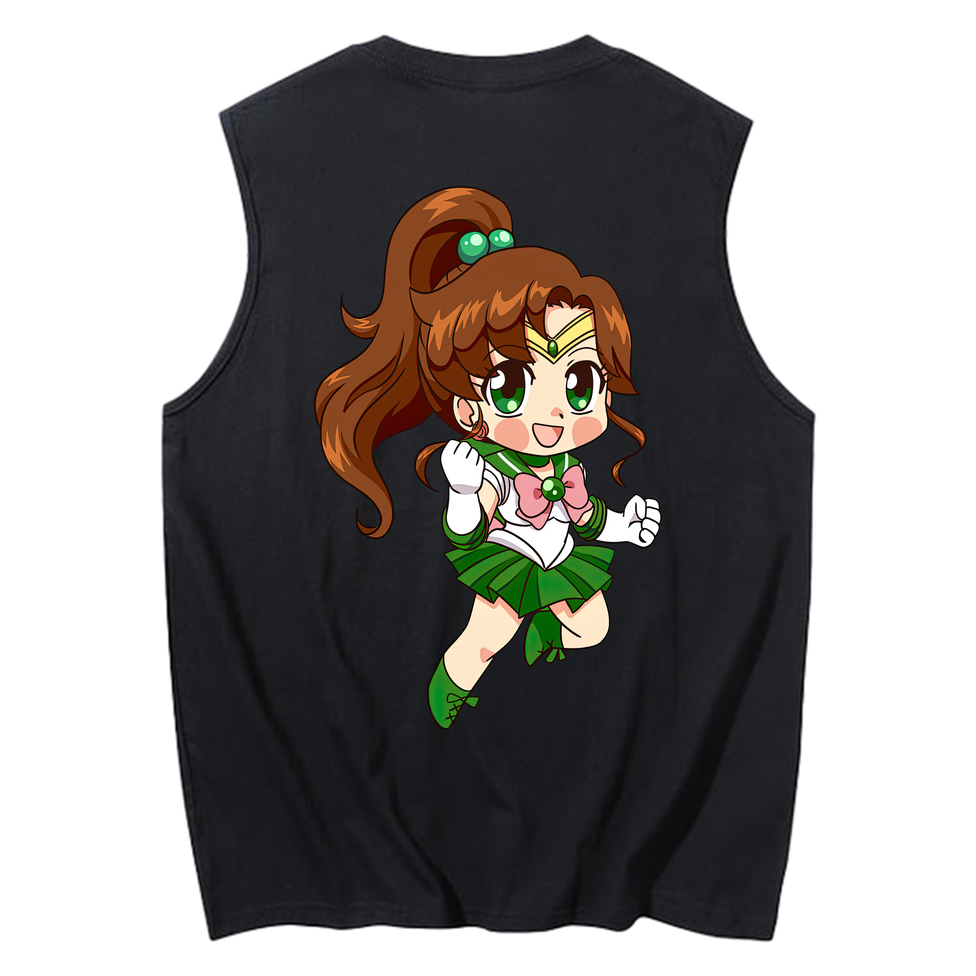 （画像用） 美少女戦士セーラームーン 木野 まこと きの まこと Sailor Moon Kino Makoto （セーラージュピター；Sailor Jupiter） コットン100％タンクトップ（背面プリント）