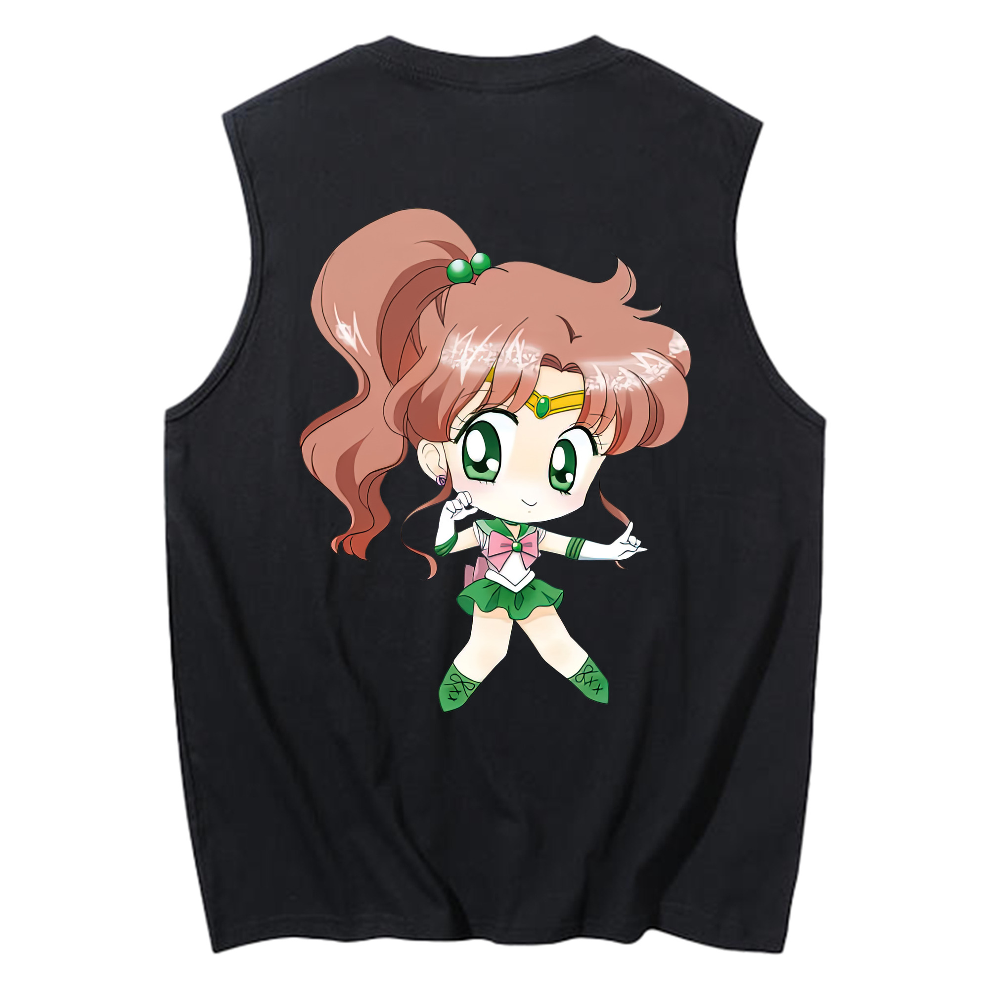 （画像用） 美少女戦士セーラームーン 木野 まこと きの まこと Sailor Moon Kino Makoto （セーラージュピター；Sailor Jupiter） コットン100％タンクトップ（背面プリント）