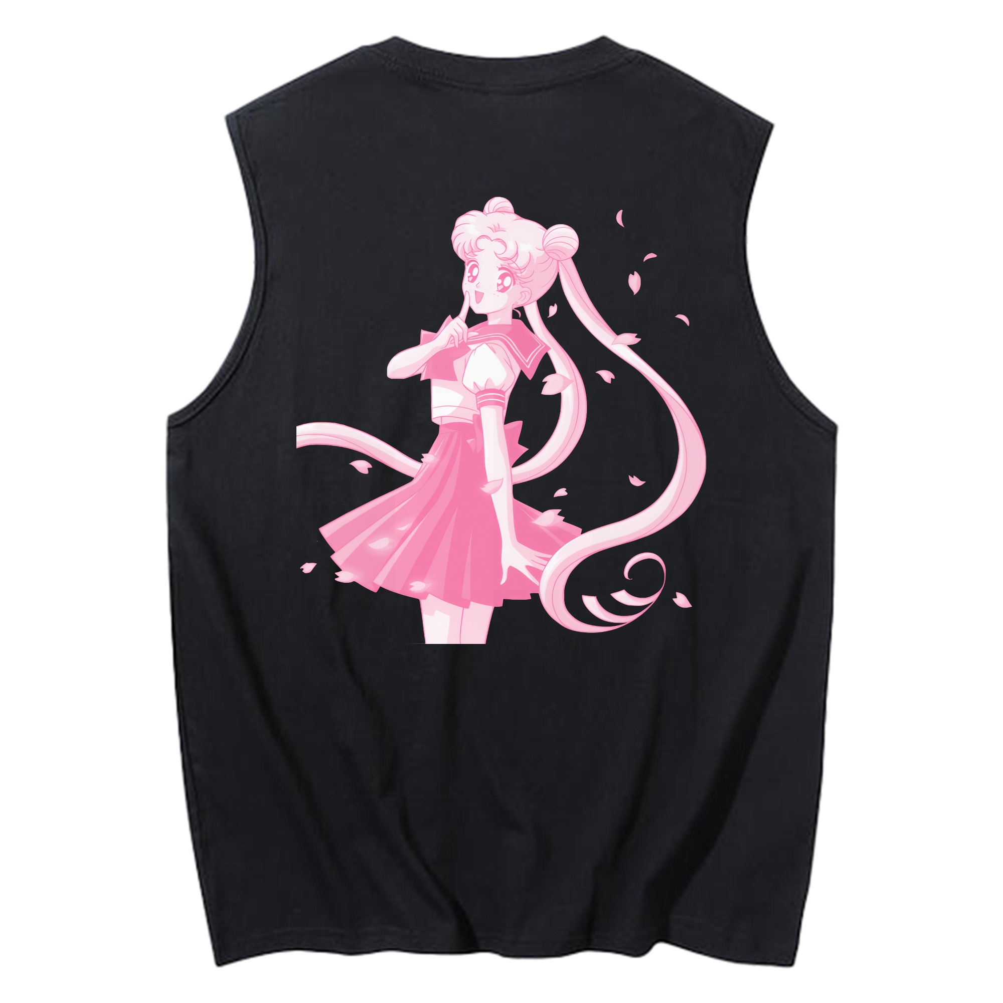 （画像用） 美少女戦士セーラームーン 愛野 美奈子 あいの みなこ Sailor Moon Aino Minako コットン100％タンクトップ（背面プリント）