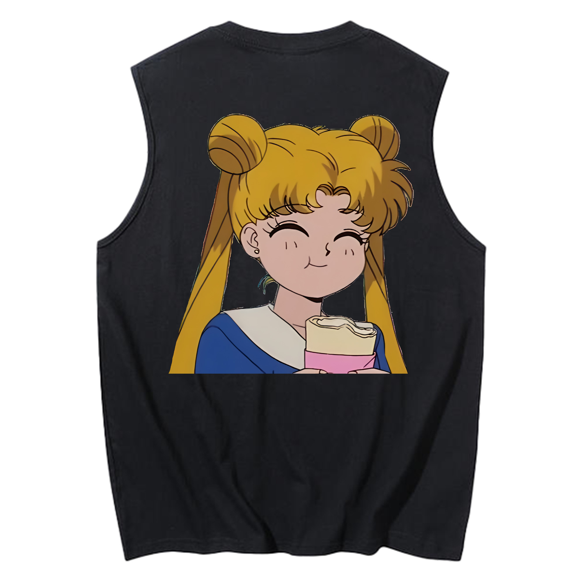 （画像用） 美少女戦士セーラームーン 愛野 美奈子 あいの みなこ Sailor Moon Aino Minako コットン100％タンクトップ（背面プリント）