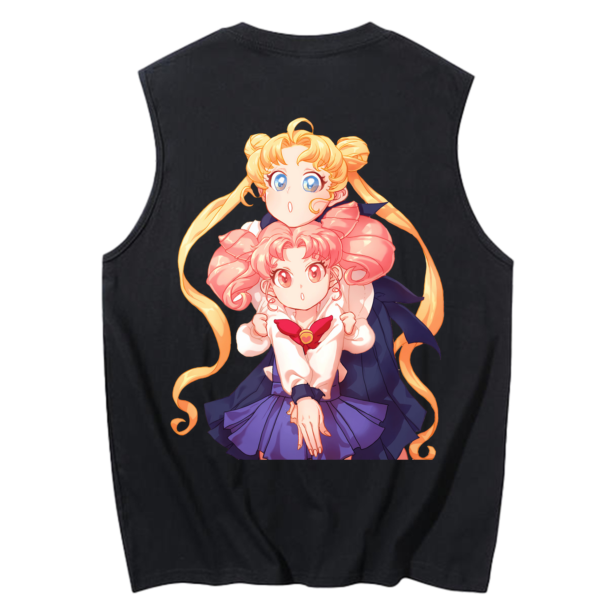 （画像用） 美少女戦士セーラームーン 愛野 美奈子 あいの みなこ Sailor Moon Aino Minako コットン100％タンクトップ（背面プリント）