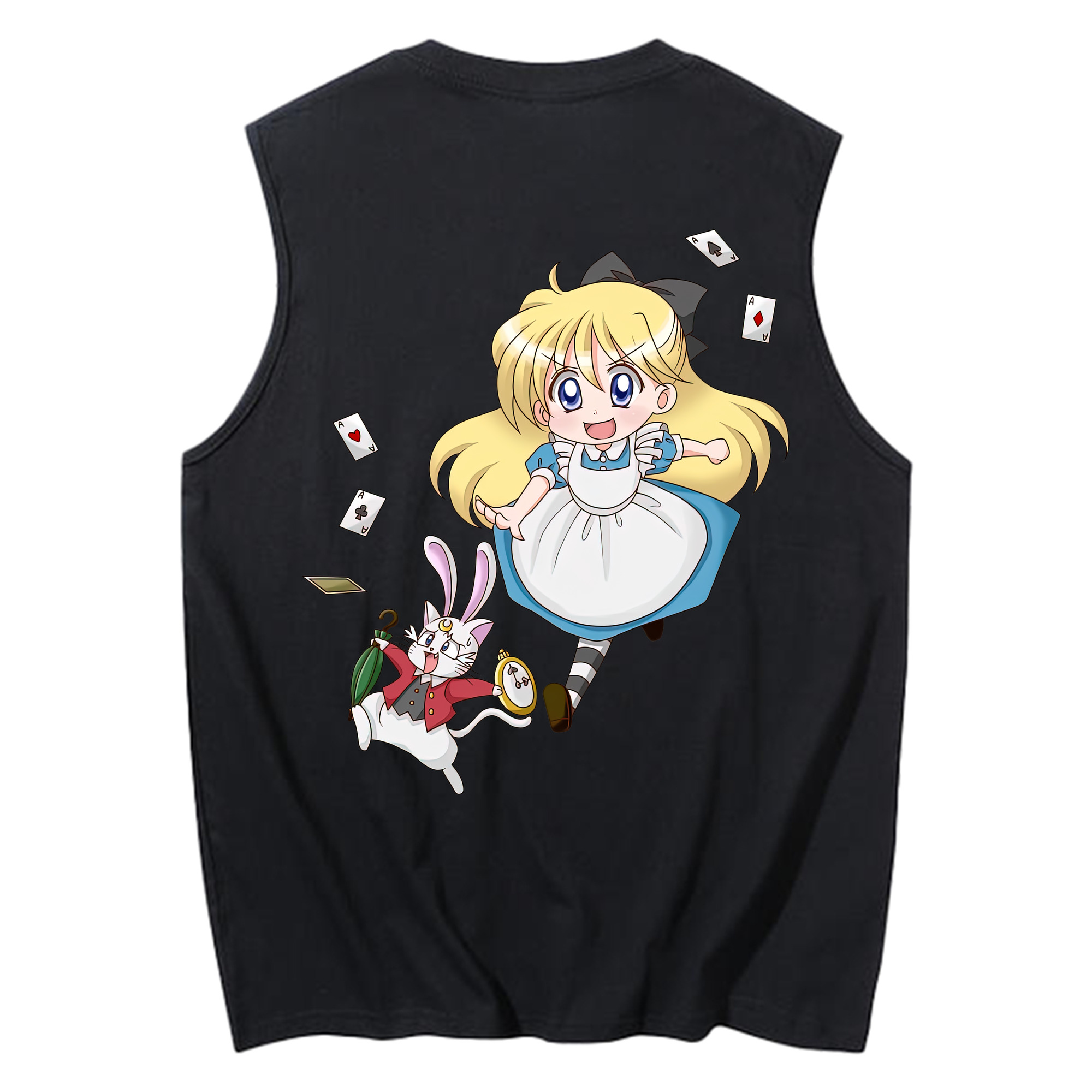 （画像用） 美少女戦士セーラームーン 愛野 美奈子 あいの みなこ Sailor Moon Aino Minako コットン100％タンクトップ（背面プリント）