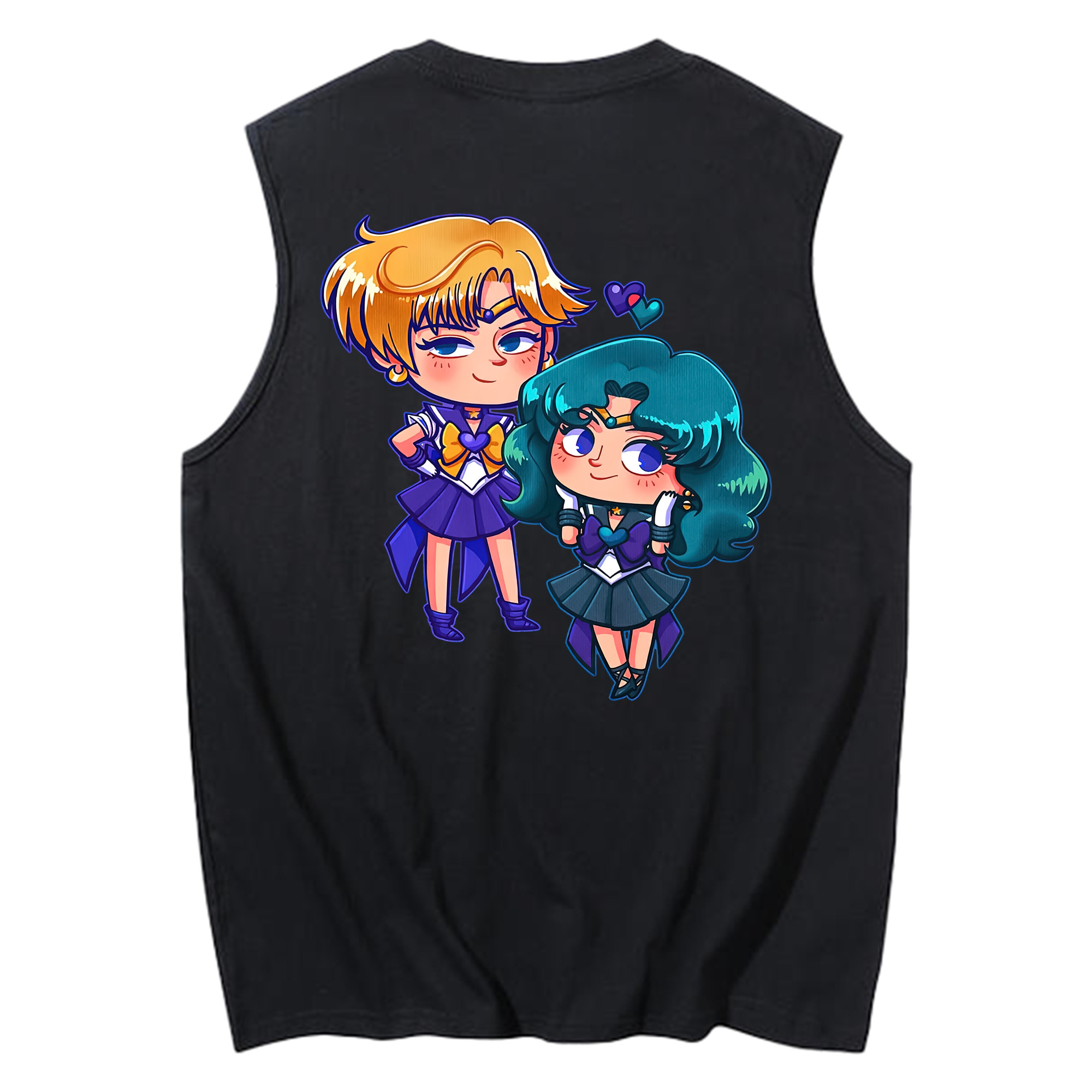 （画像用） 美少女戦士セーラームーン 天王はるか Sailor Moon Tenoh Haruka コットン100％タンクトップ（背面プリント）