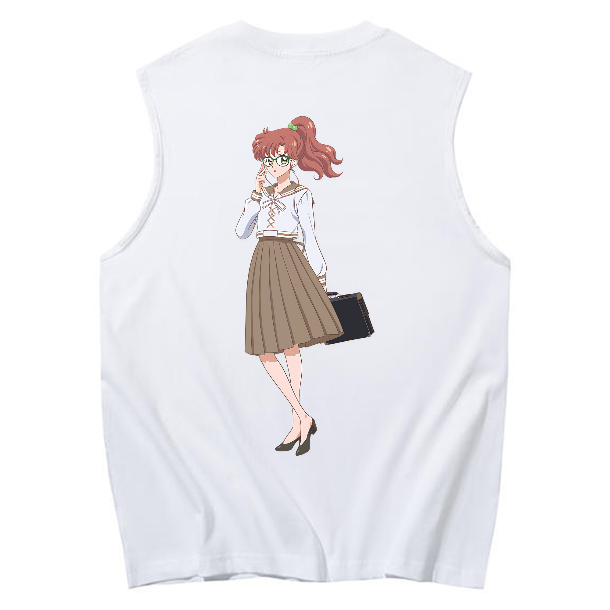 （画像用） 美少女戦士セーラームーン 木野 まこと きの まこと Sailor Moon Kino Makoto （セーラージュピター；Sailor Jupiter） コットン100％タンクトップ（背面プリント）