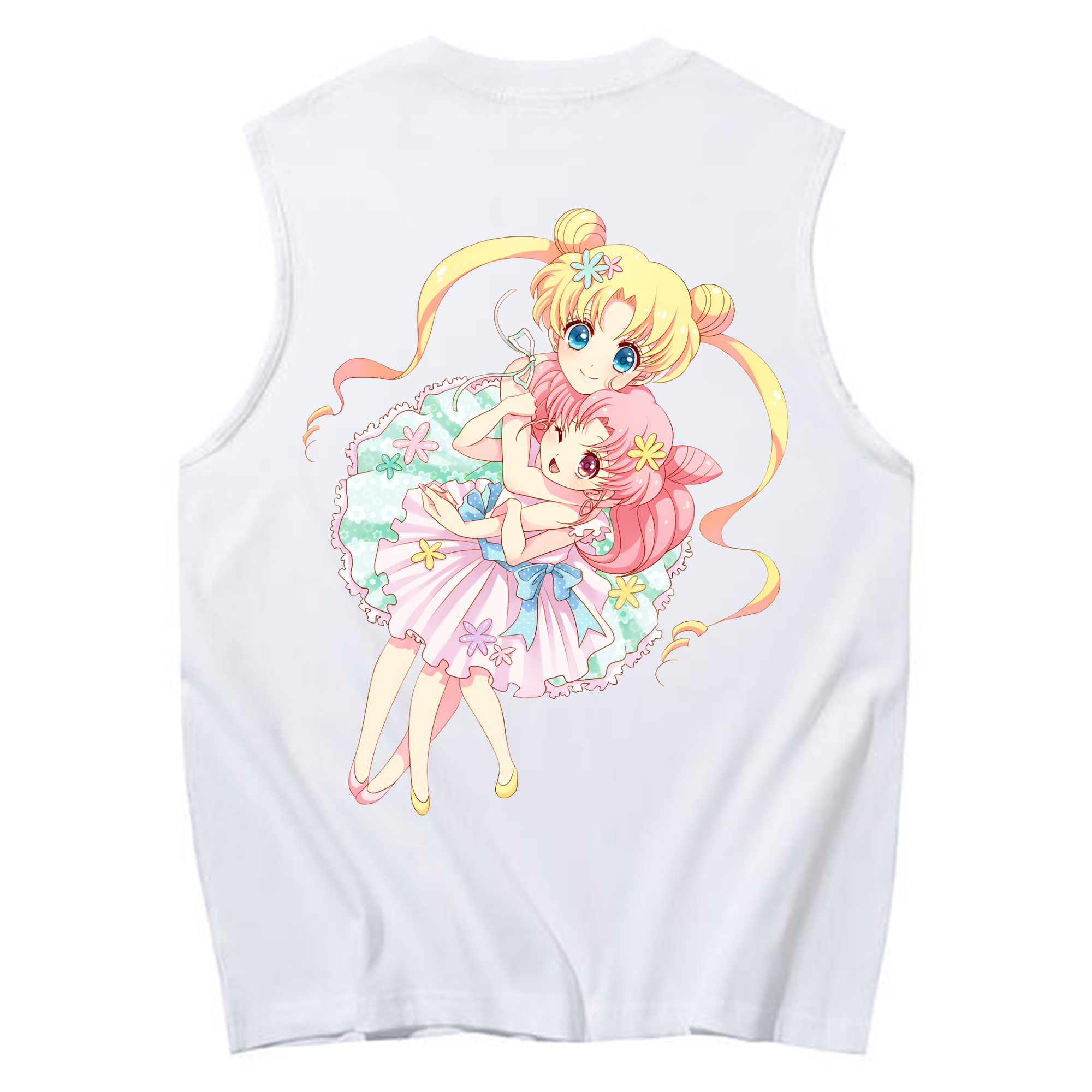 （画像用） 美少女戦士セーラームーン 愛野 美奈子 あいの みなこ Sailor Moon Aino Minako コットン100％タンクトップ（背面プリント）