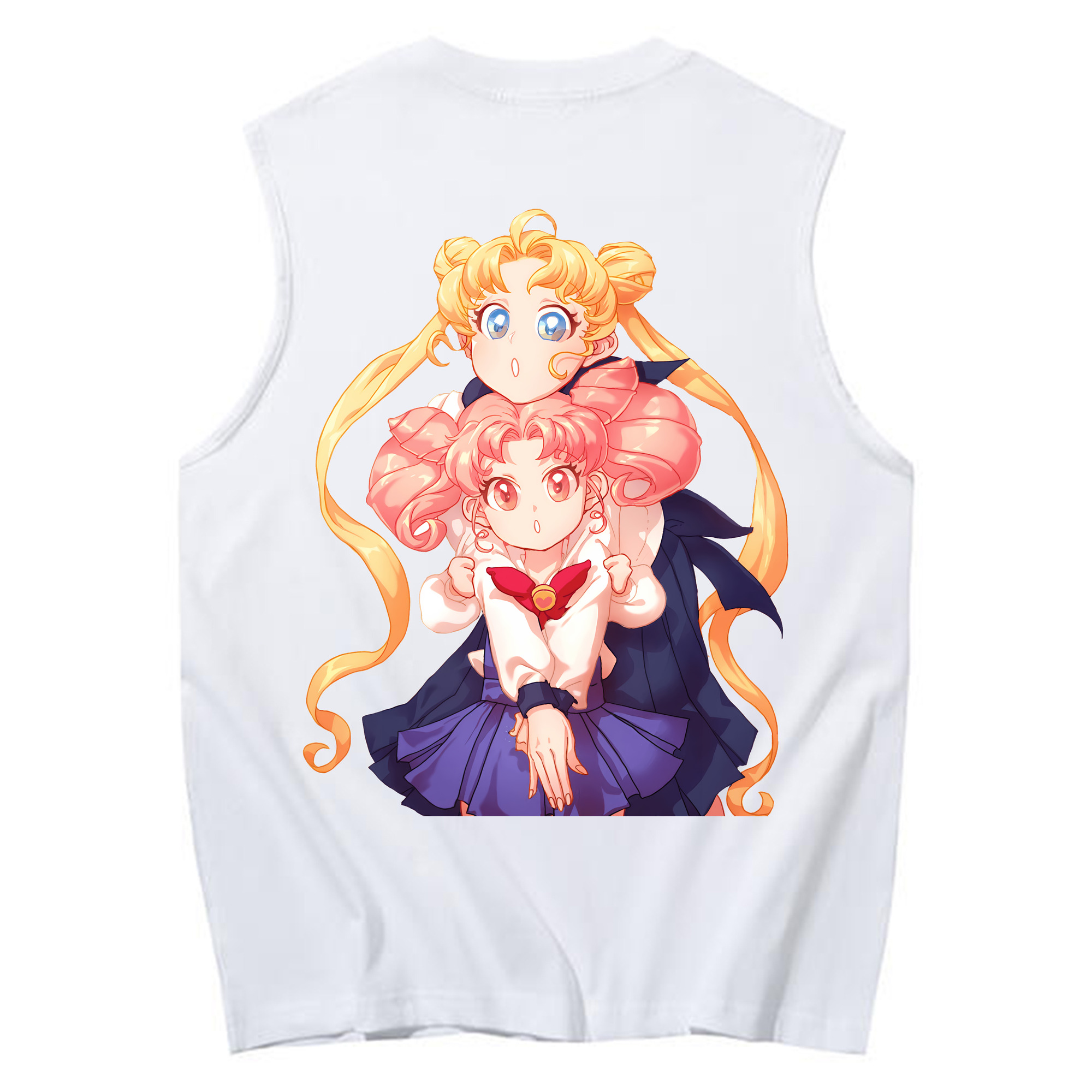 （画像用） 美少女戦士セーラームーン 愛野 美奈子 あいの みなこ Sailor Moon Aino Minako コットン100％タンクトップ（背面プリント）