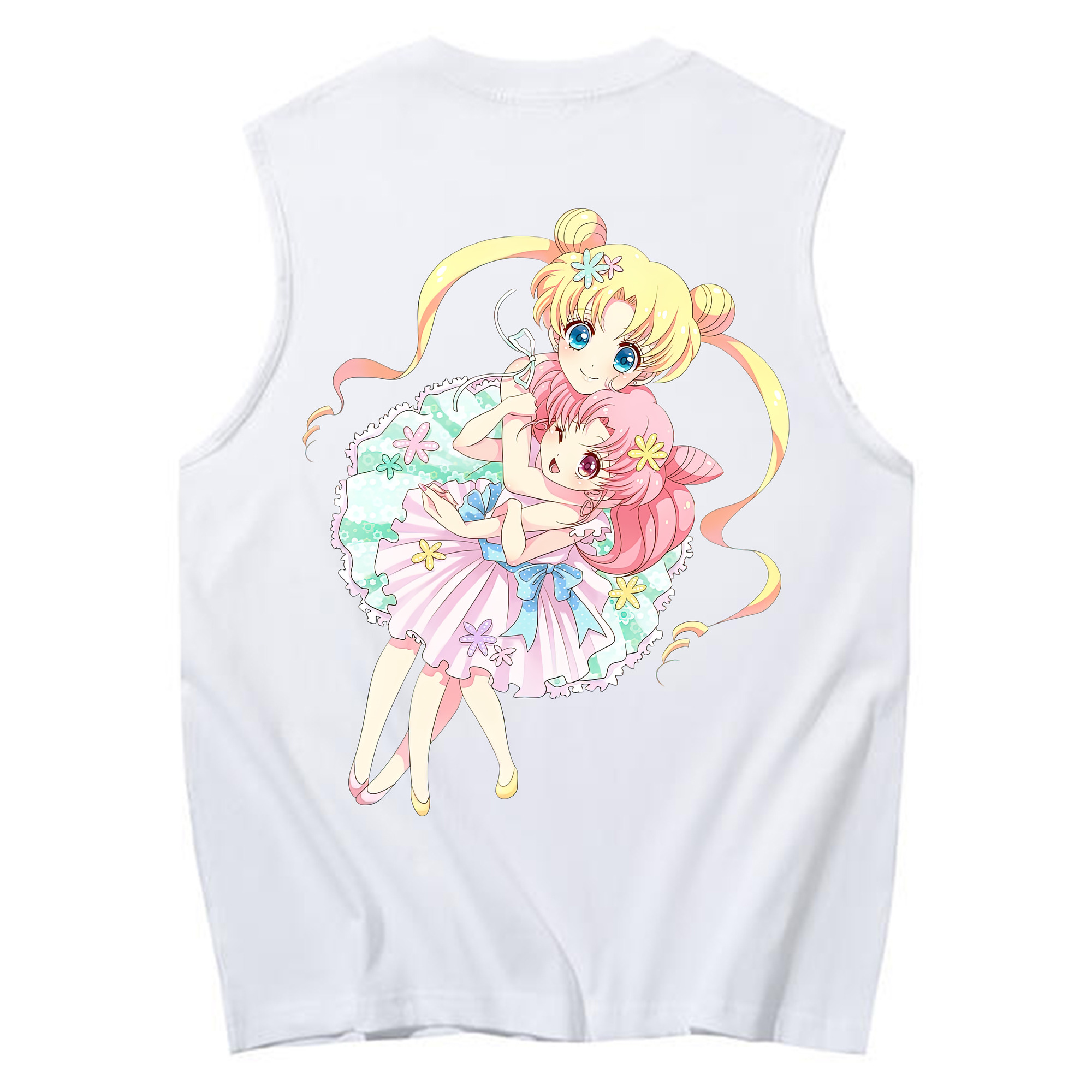 （画像用） 美少女戦士セーラームーン 愛野 美奈子 あいの みなこ Sailor Moon Aino Minako コットン100％タンクトップ（背面プリント）