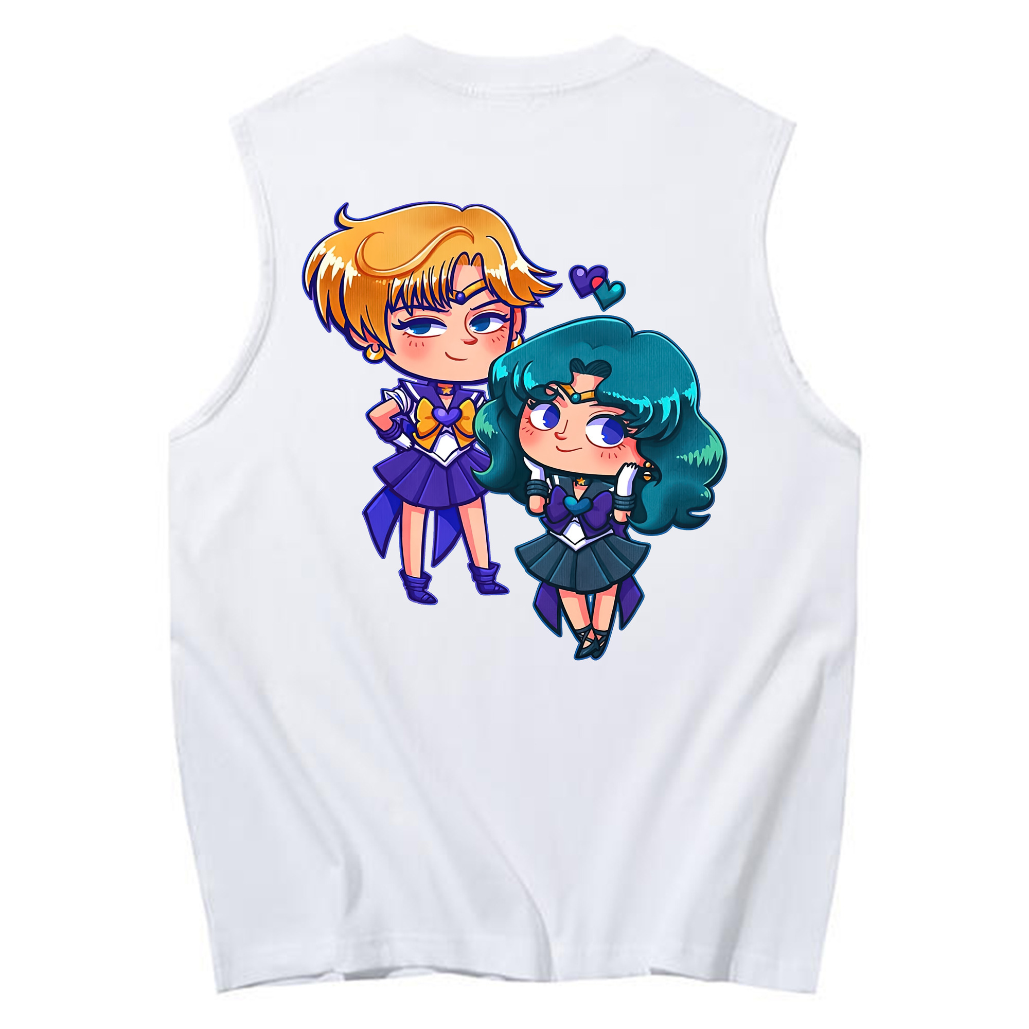 （画像用） 美少女戦士セーラームーン 天王はるか Sailor Moon Tenoh Haruka コットン100％タンクトップ（背面プリント）