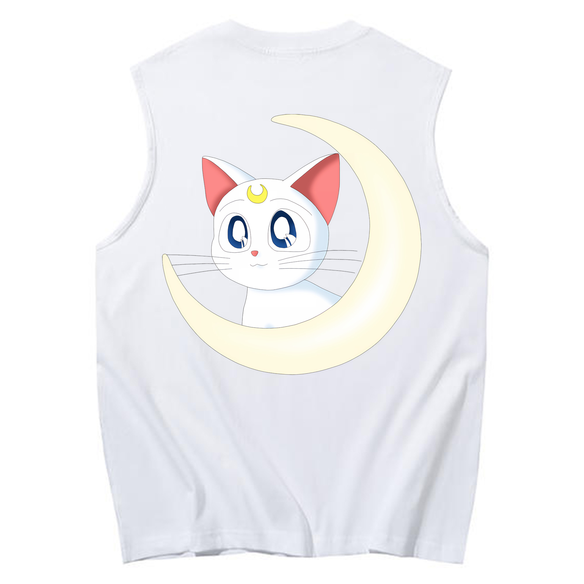 （画像用） 美少女戦士セーラームーン Sailor Moon コットン100％タンクトップ（背面プリント）
