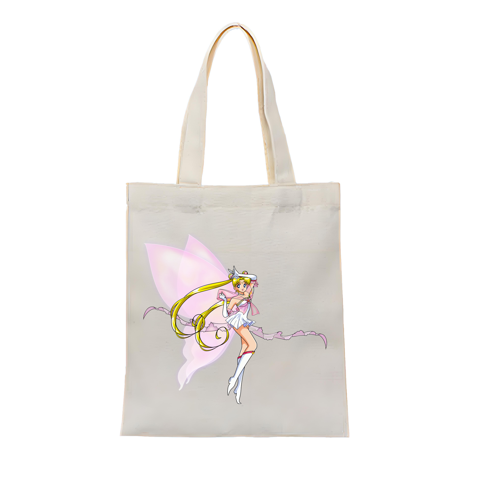 （画像用） 美少女戦士セーラームーン 月野 うさぎ つきの うさぎ Sailor Moon Tsukino Usagi 縦型キャンバス生地手提げバッグ　トートバッグ