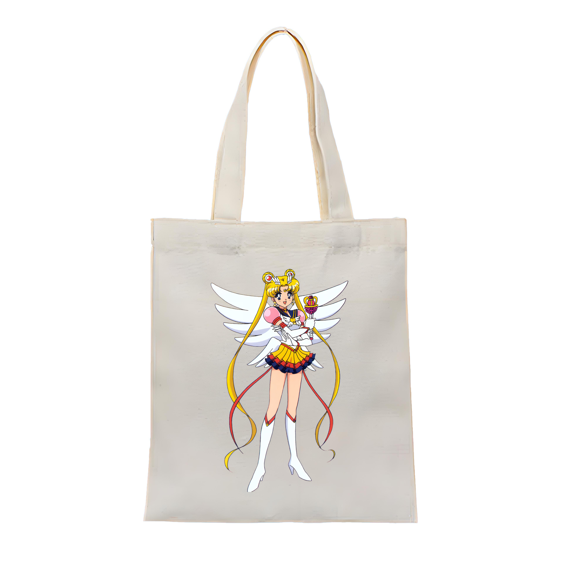 （画像用） 美少女戦士セーラームーン 月野 うさぎ つきの うさぎ Sailor Moon Tsukino Usagi 縦型キャンバス生地手提げバッグ　トートバッグ