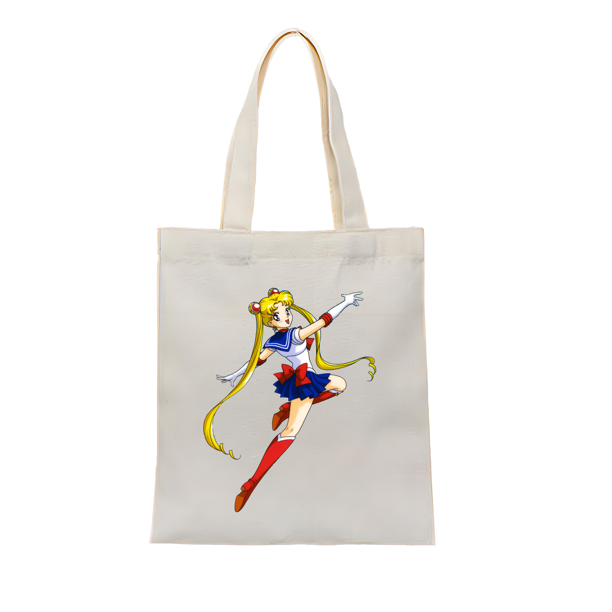 （画像用） 美少女戦士セーラームーン 月野 うさぎ つきの うさぎ Sailor Moon Tsukino Usagi 縦型キャンバス生地手提げバッグ　トートバッグ