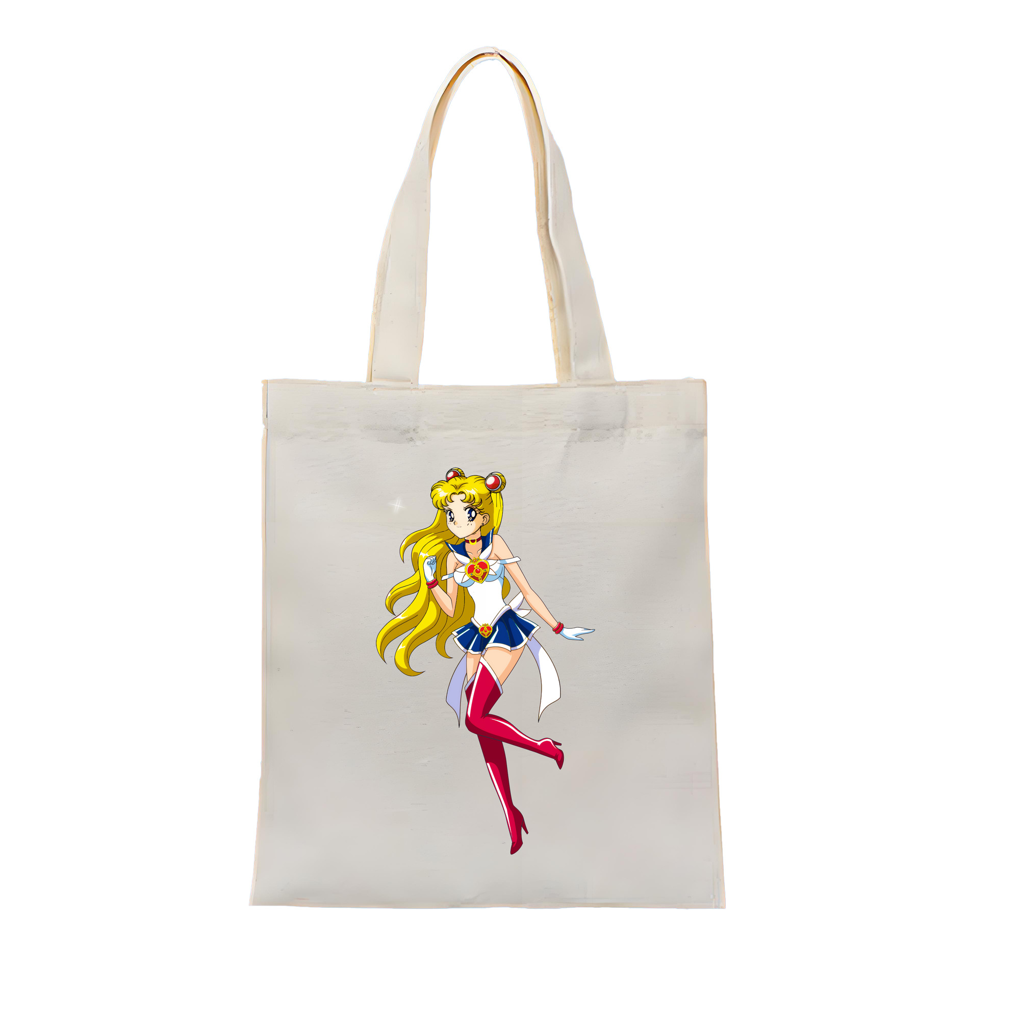 （画像用） 美少女戦士セーラームーン 月野 うさぎ つきの うさぎ Sailor Moon Tsukino Usagi 縦型キャンバス生地手提げバッグ　トートバッグ