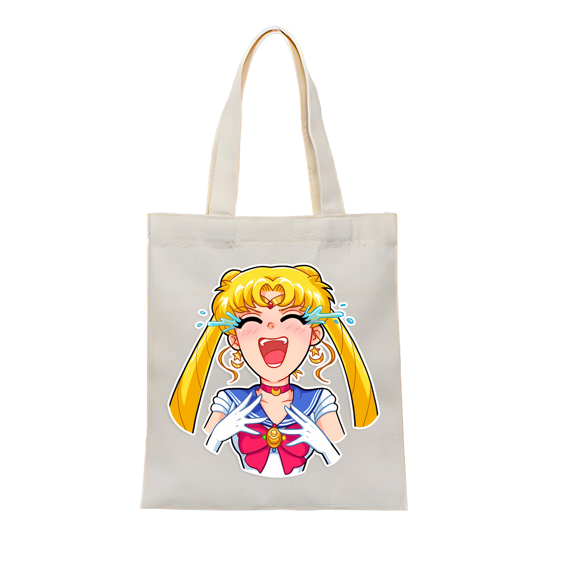 （画像用） 美少女戦士セーラームーン 月野 うさぎ つきの うさぎ Sailor Moon Tsukino Usagi 縦型キャンバス生地手提げバッグ　トートバッグ