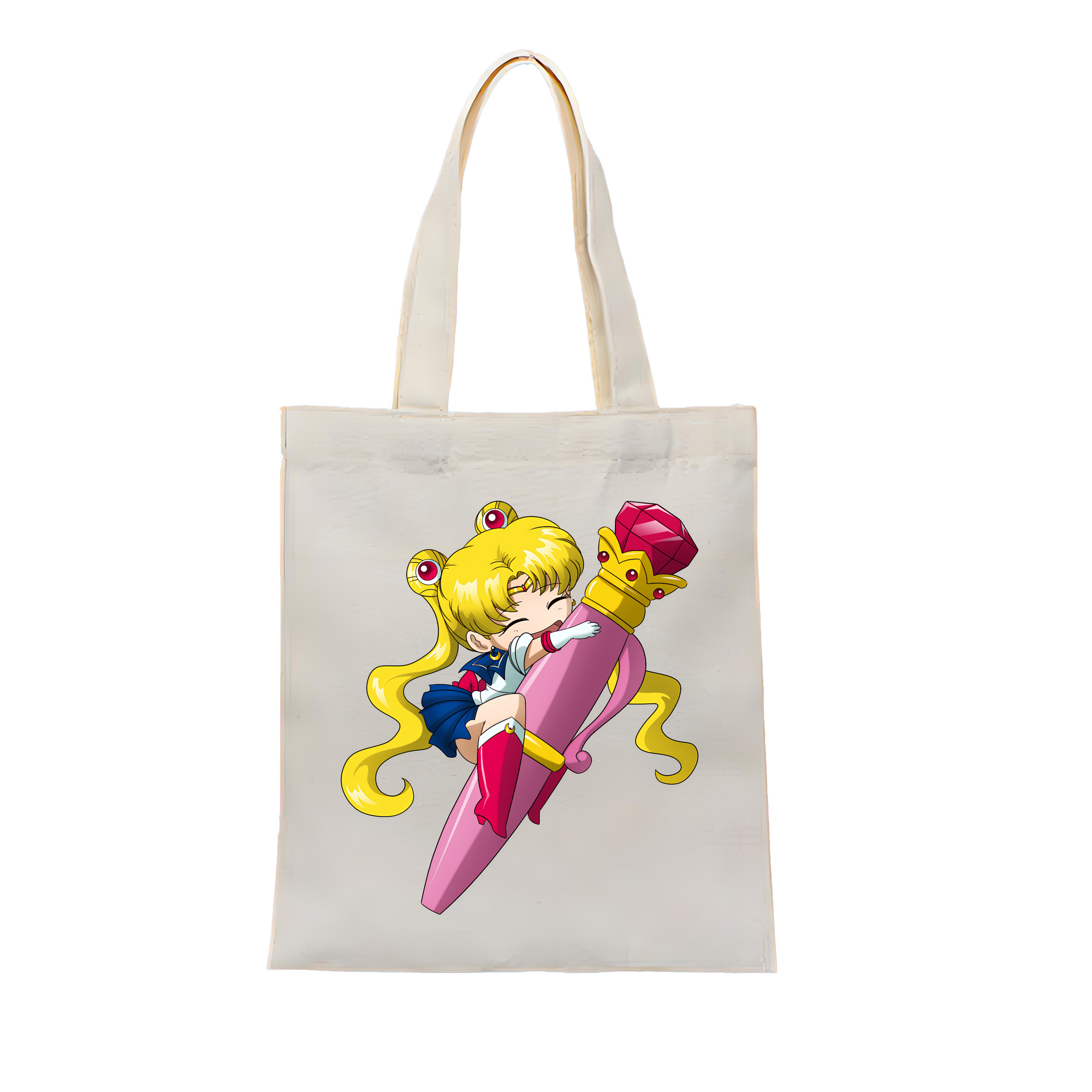 （画像用） 美少女戦士セーラームーン 月野 うさぎ つきの うさぎ Sailor Moon Tsukino Usagi 縦型キャンバス生地手提げバッグ　トートバッグ