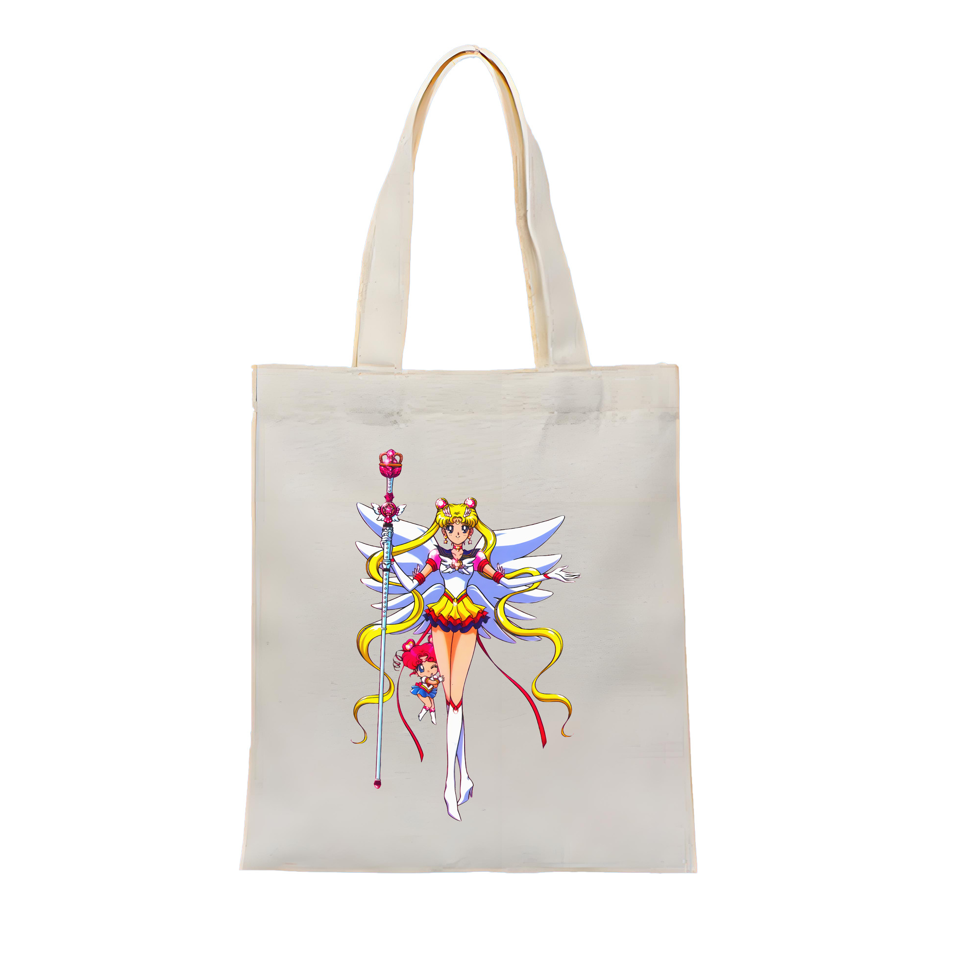 （画像用） 美少女戦士セーラームーン 月野 うさぎ つきの うさぎ Sailor Moon Tsukino Usagi 縦型キャンバス生地手提げバッグ　トートバッグ