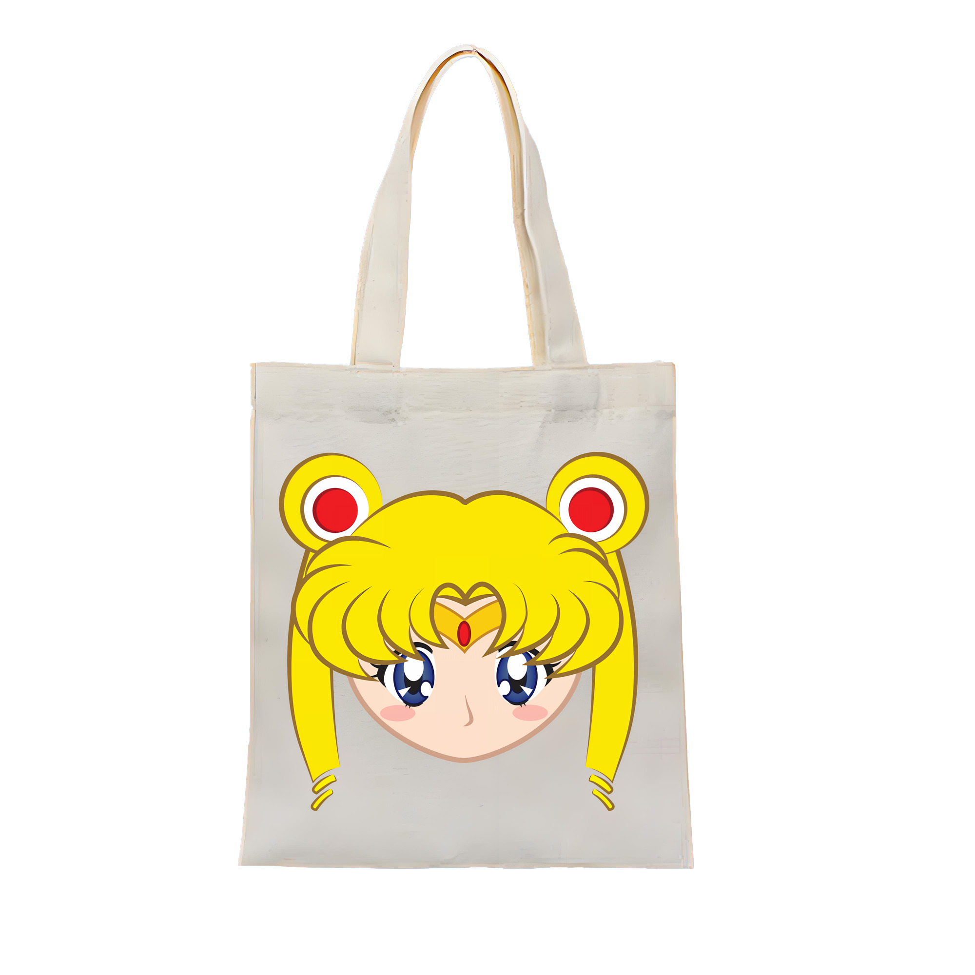 （画像用） 美少女戦士セーラームーン 月野 うさぎ つきの うさぎ Sailor Moon Tsukino Usagi 縦型キャンバス生地手提げバッグ　トートバッグ