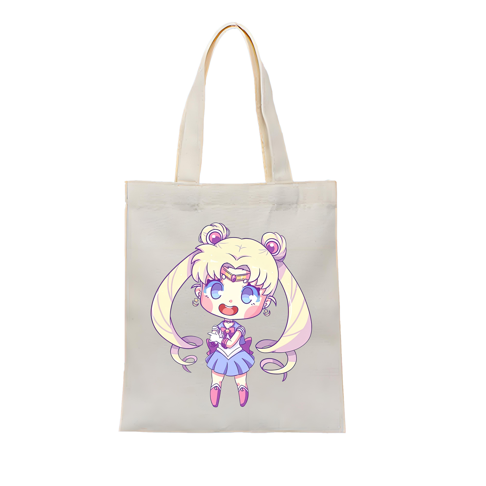 （画像用） 美少女戦士セーラームーン 月野 うさぎ つきの うさぎ Sailor Moon Tsukino Usagi 縦型キャンバス生地手提げバッグ　トートバッグ