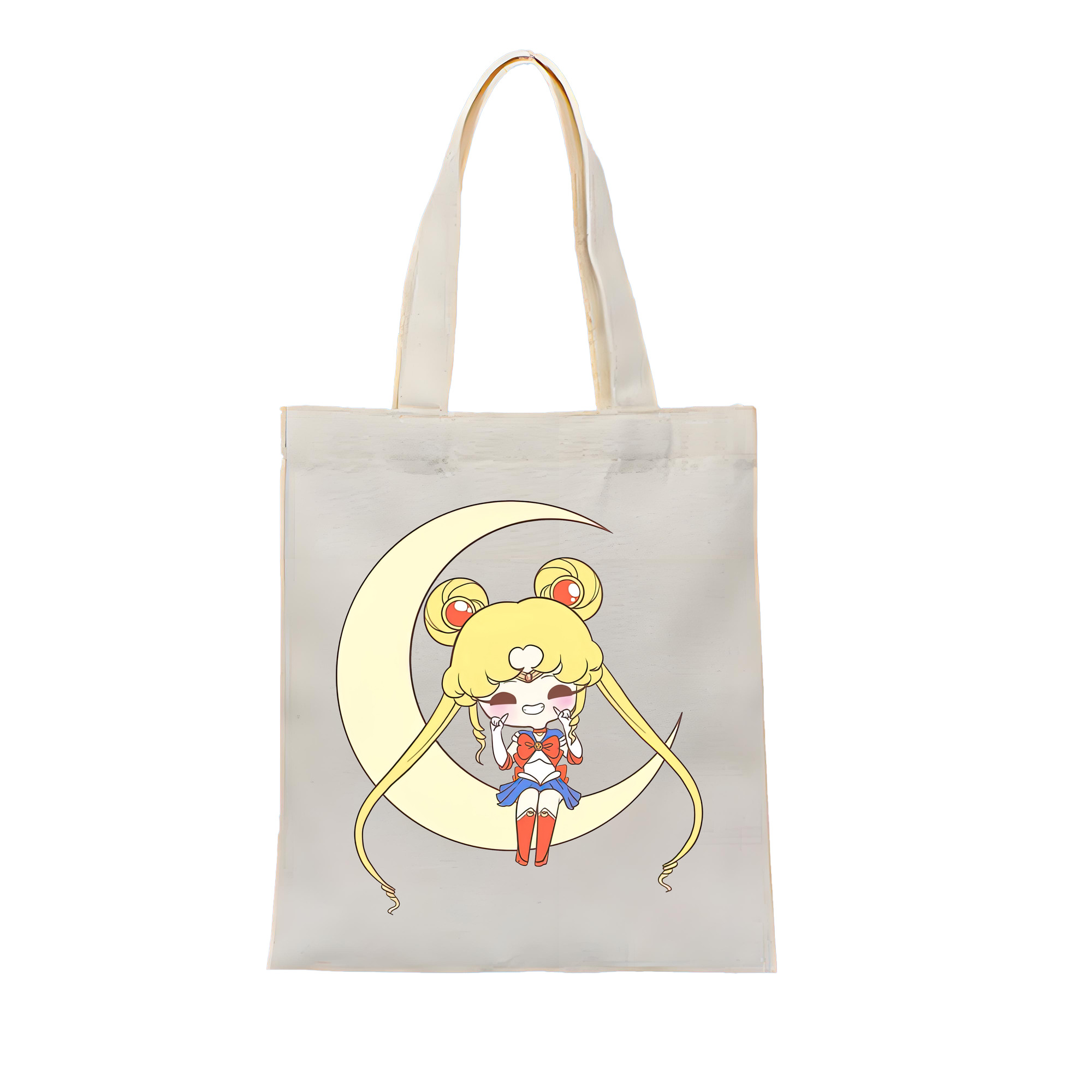 （画像用） 美少女戦士セーラームーン 月野 うさぎ つきの うさぎ Sailor Moon Tsukino Usagi 縦型キャンバス生地手提げバッグ　トートバッグ