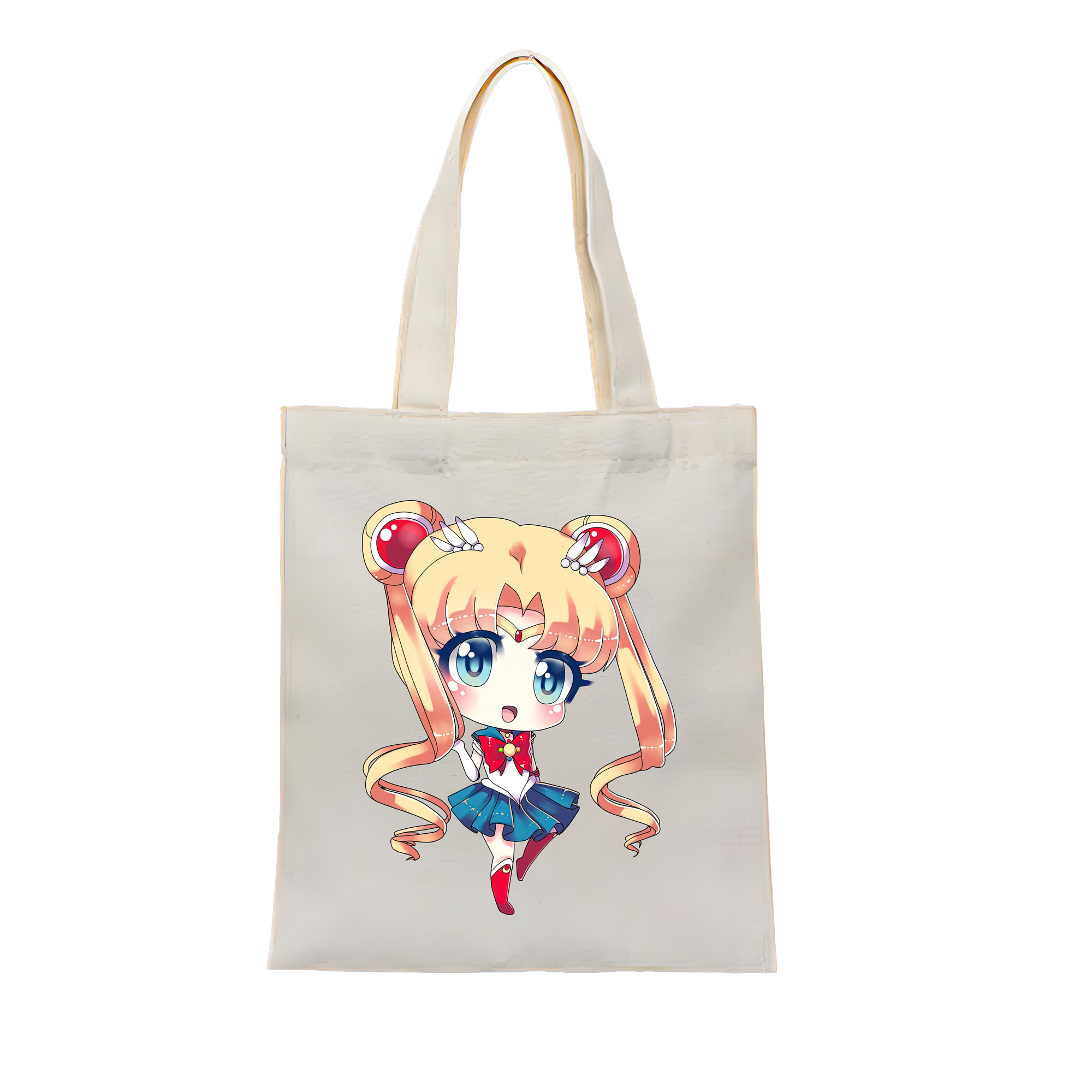 （画像用） 美少女戦士セーラームーン 月野 うさぎ つきの うさぎ Sailor Moon Tsukino Usagi 縦型キャンバス生地手提げバッグ　トートバッグ