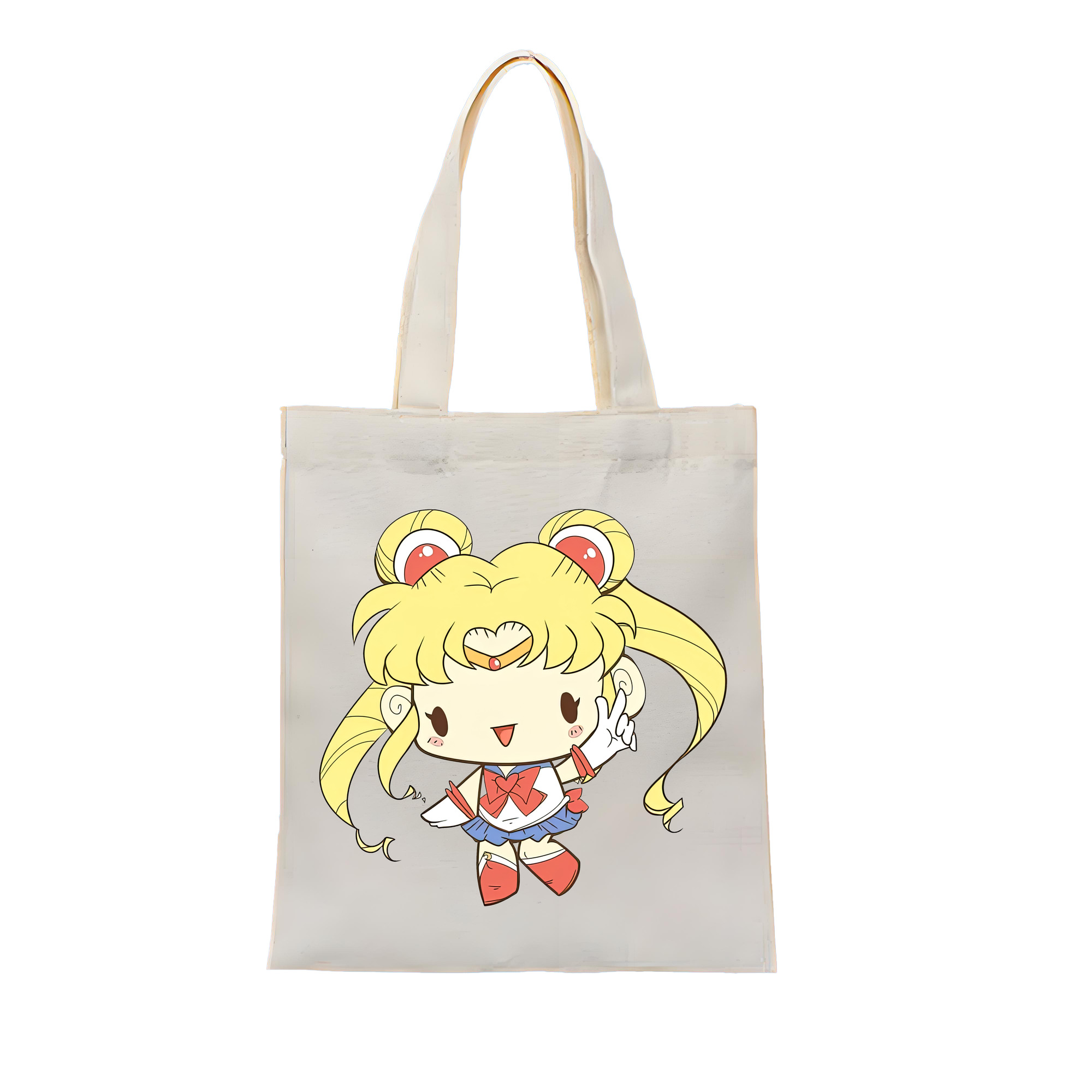 （画像用） 美少女戦士セーラームーン 月野 うさぎ つきの うさぎ Sailor Moon Tsukino Usagi 縦型キャンバス生地手提げバッグ　トートバッグ