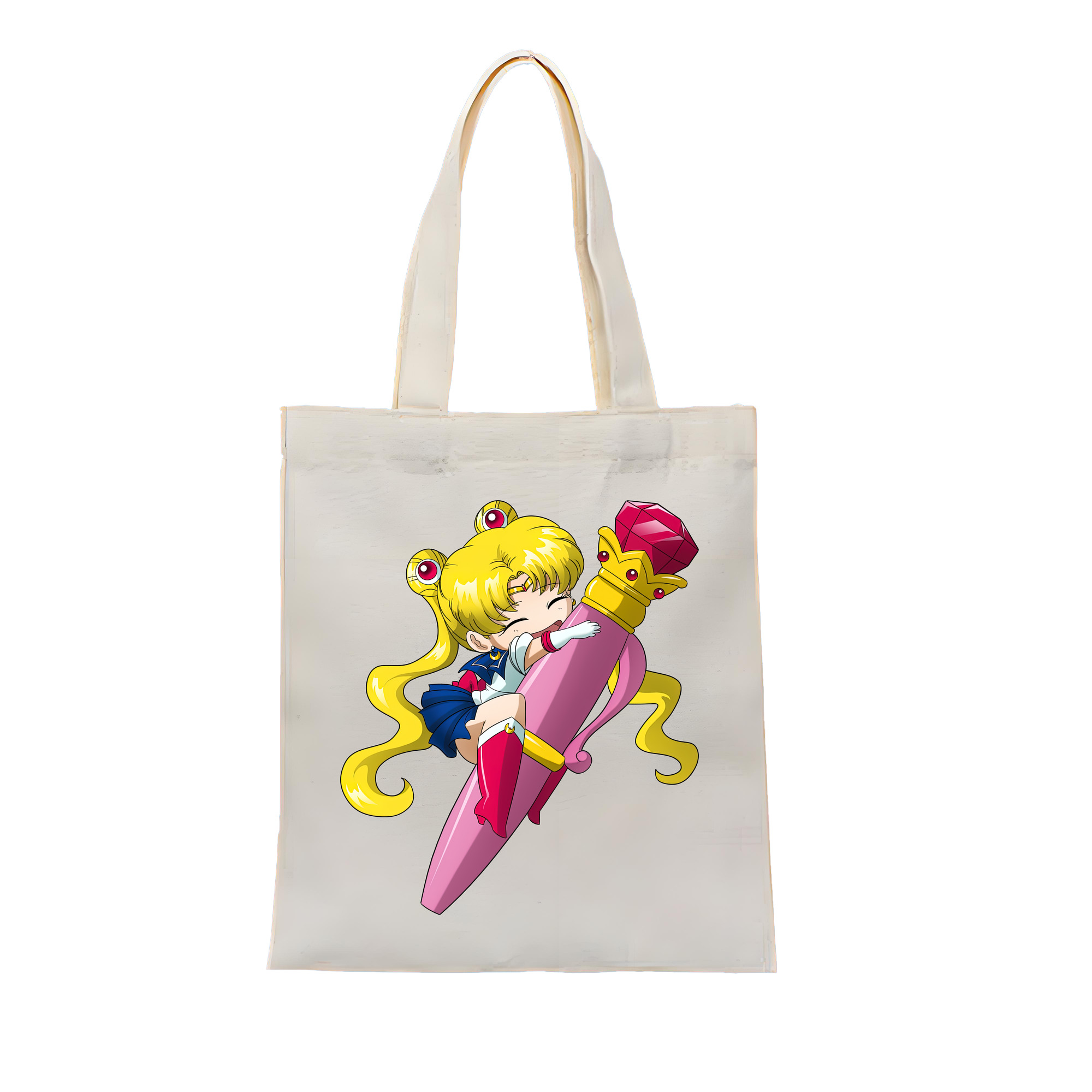 （画像用） 美少女戦士セーラームーン 月野 うさぎ つきの うさぎ Sailor Moon Tsukino Usagi 縦型キャンバス生地手提げバッグ　トートバッグ