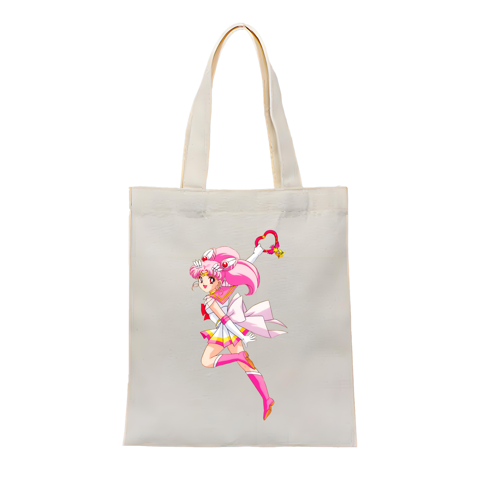 （画像用） 美少女戦士セーラームーン ちびうさ Sailor Moon Chibiusa Tsukino Usagi Small Lady Serenity 縦型キャンバス生地手提げバッグ　トートバッグ