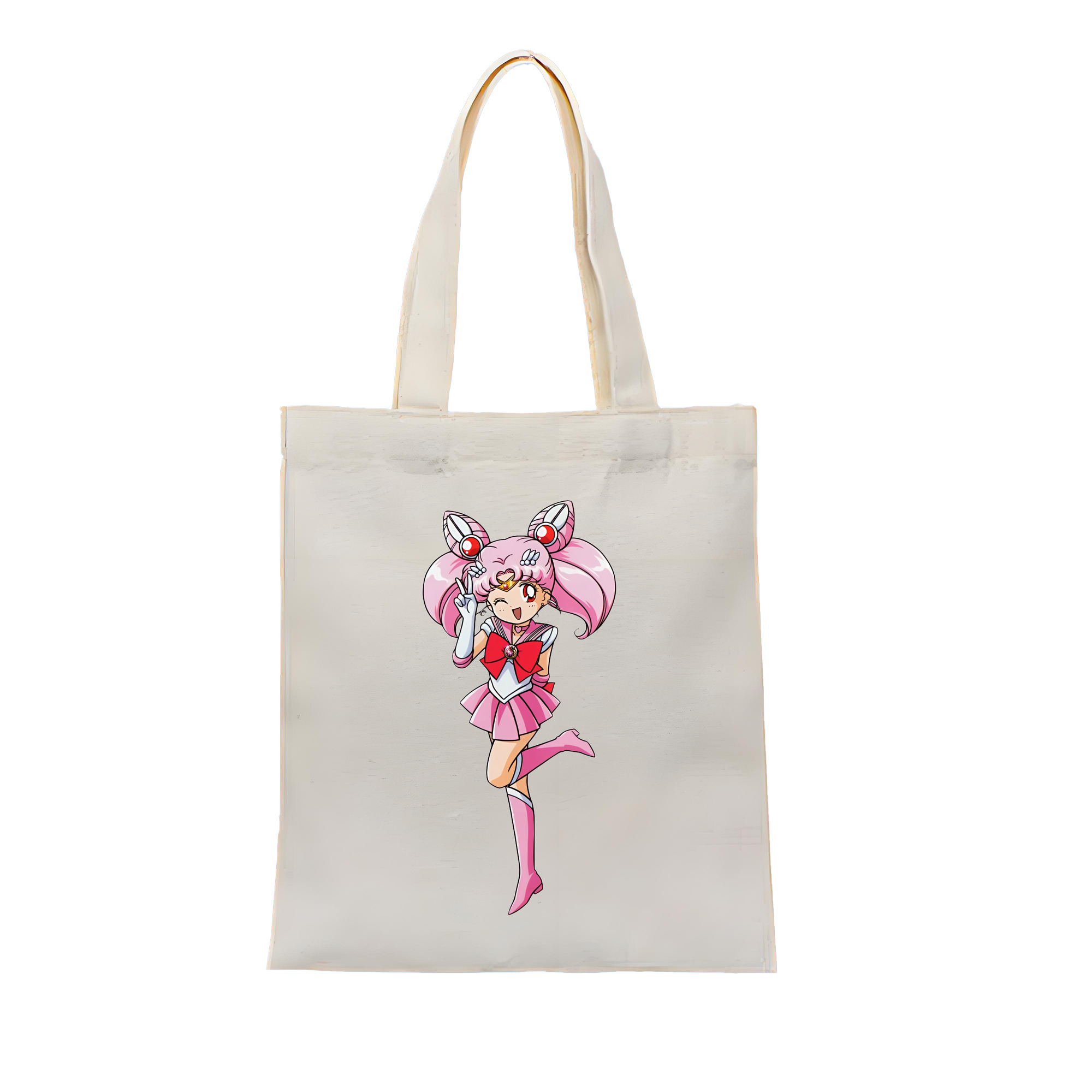 （画像用） 美少女戦士セーラームーン ちびうさ Sailor Moon Chibiusa Tsukino Usagi Small Lady Serenity 縦型キャンバス生地手提げバッグ　トートバッグ